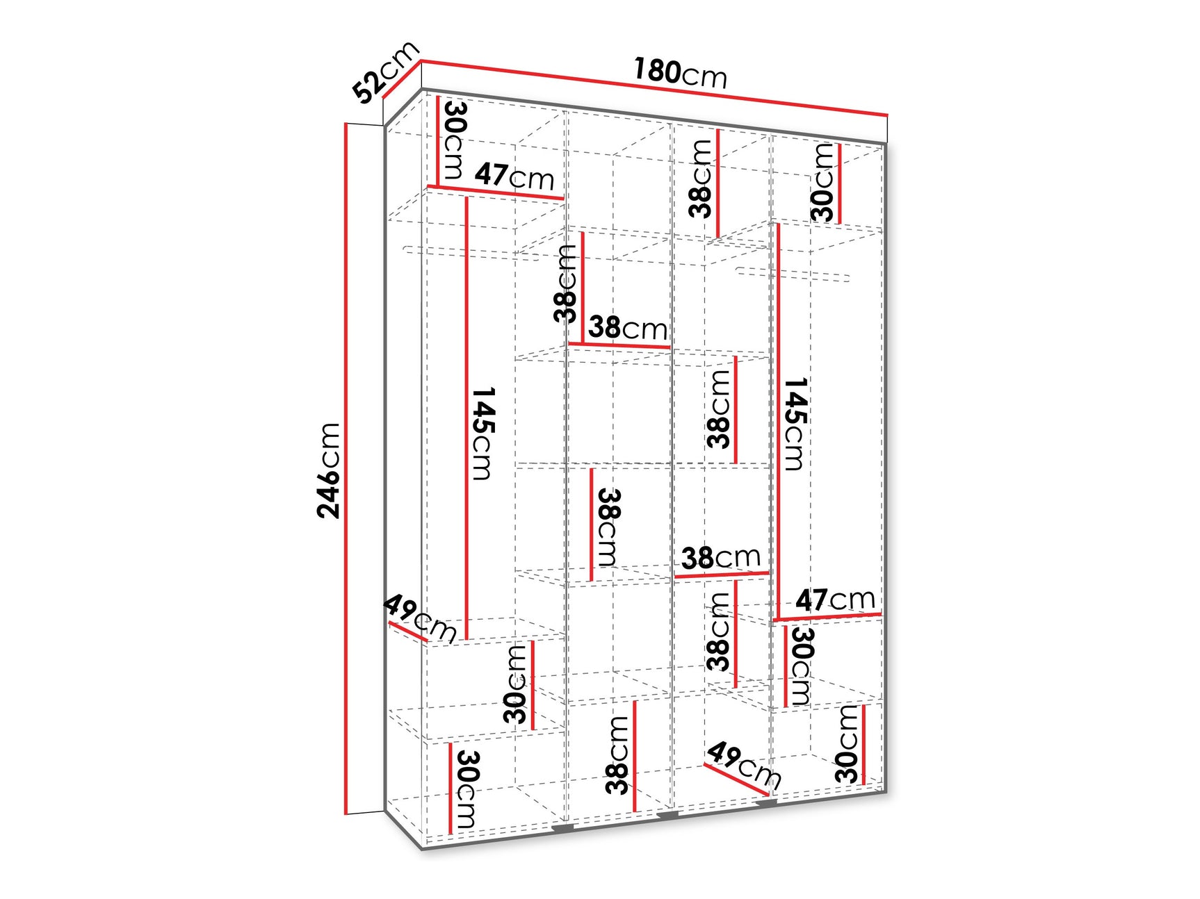 Garderobeskab Hartford 557