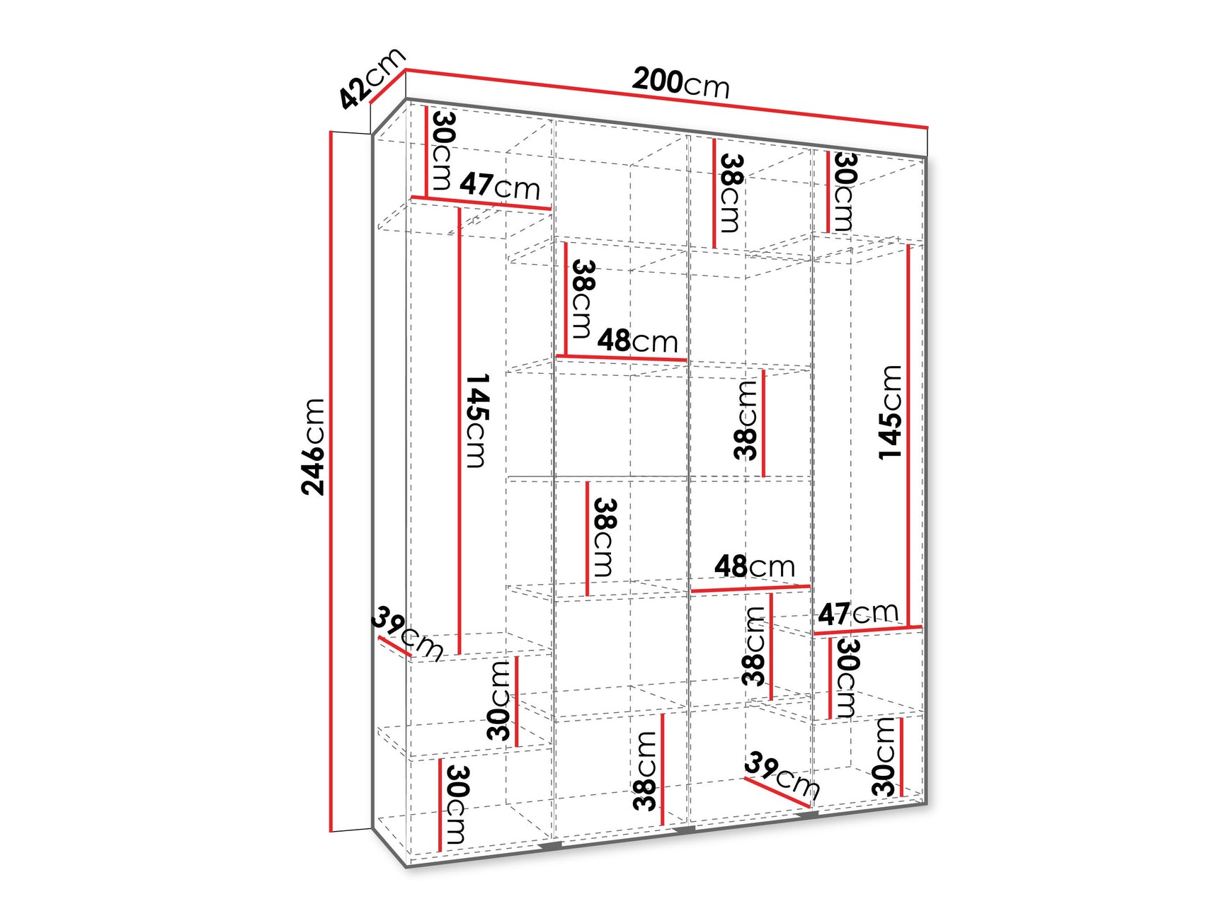 Garderobeskab Hartford 560