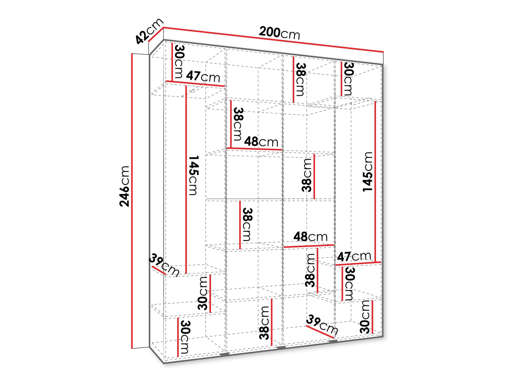 Garderobeskab Hartford 560