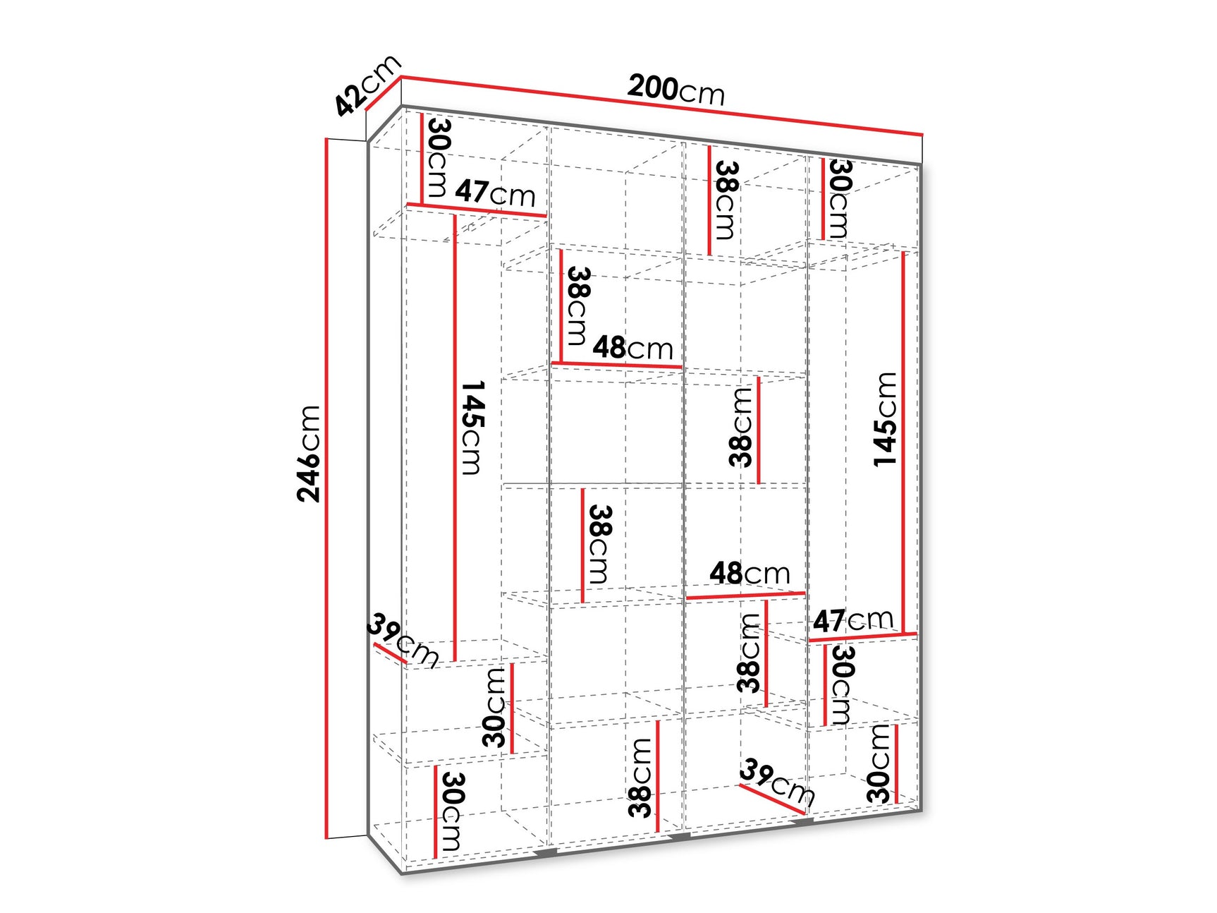 Garderobeskab Hartford 560