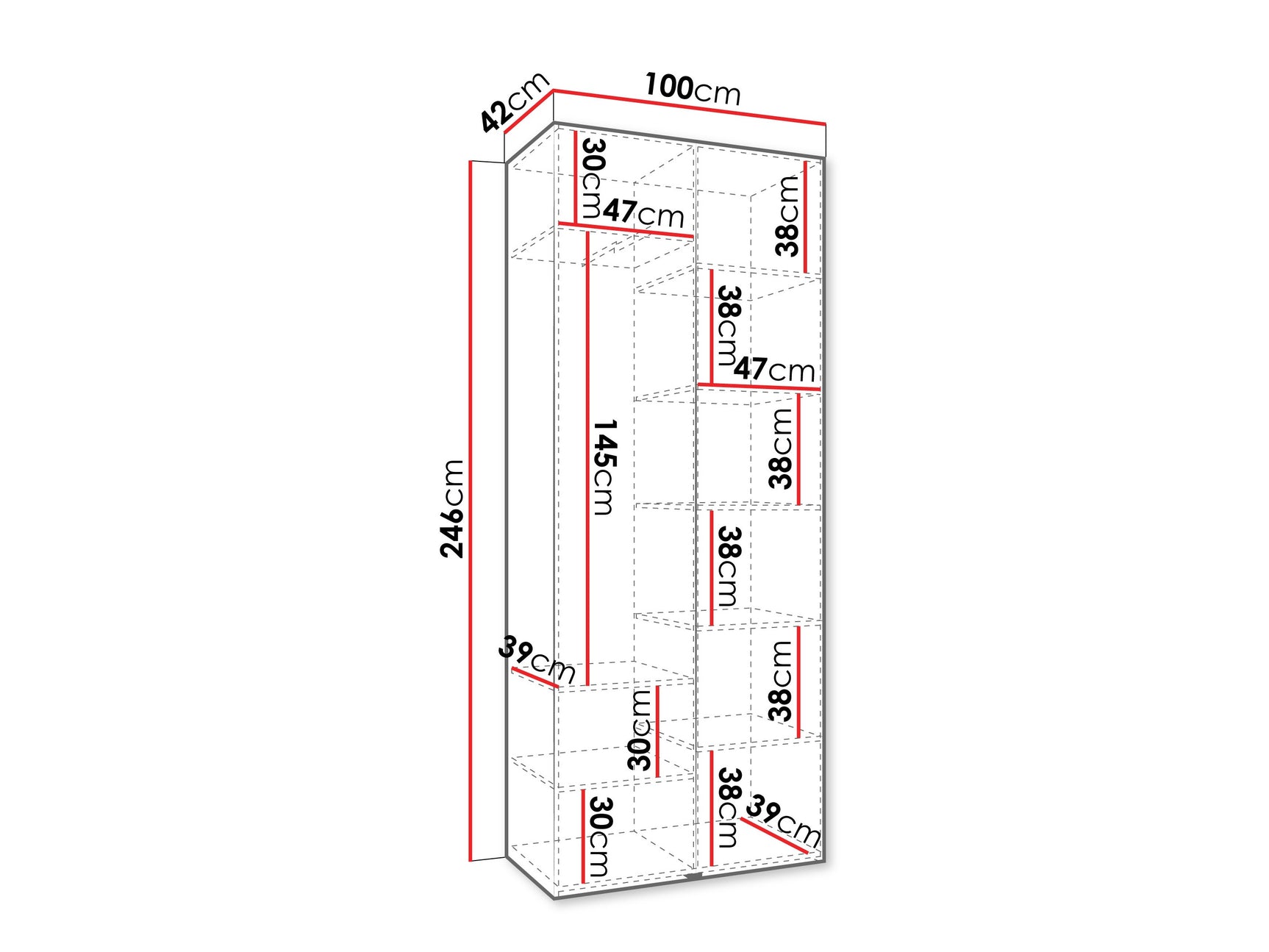 Garderobeskab Hartford 562