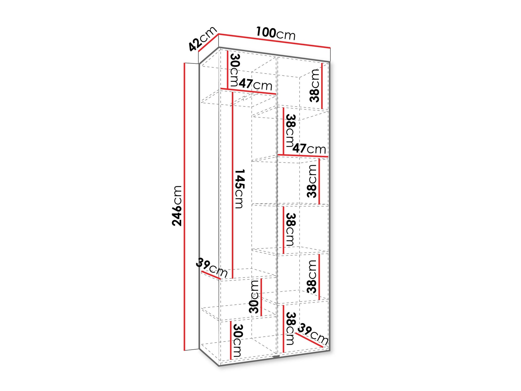 Garderobeskab Hartford 562