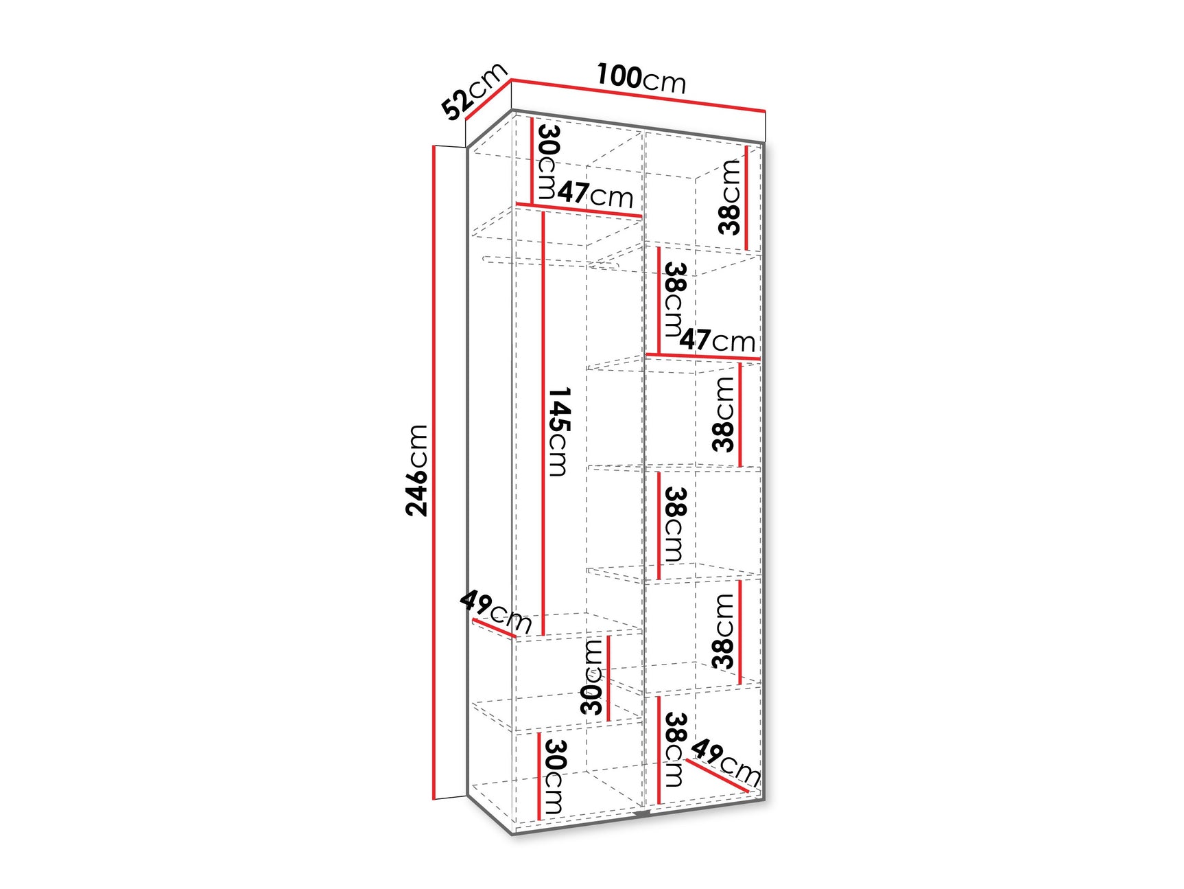 Garderobeskab Hartford 563