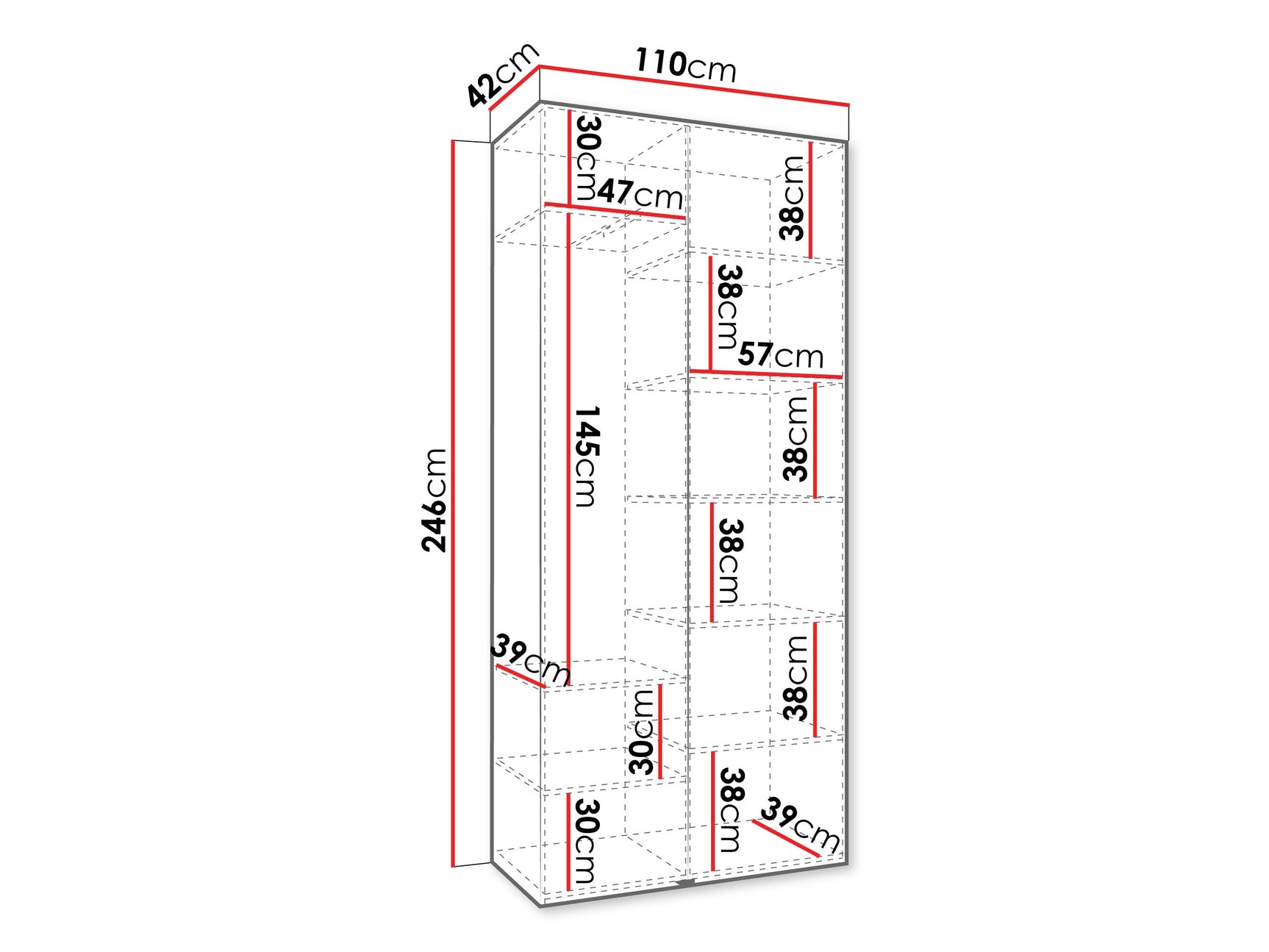 Garderobeskab Hartford 564