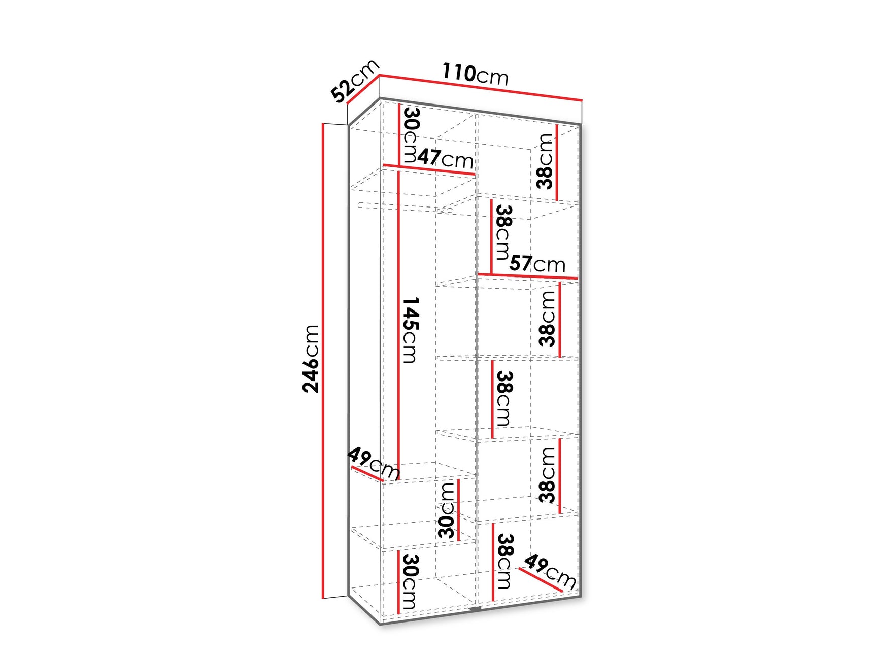 Garderobeskab Hartford 562