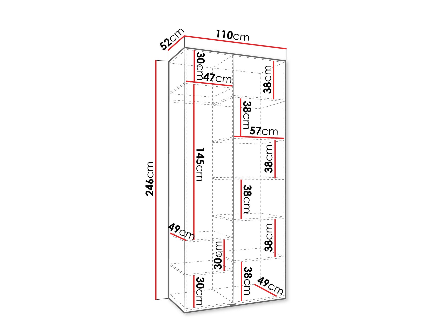 Garderobeskab Hartford 562