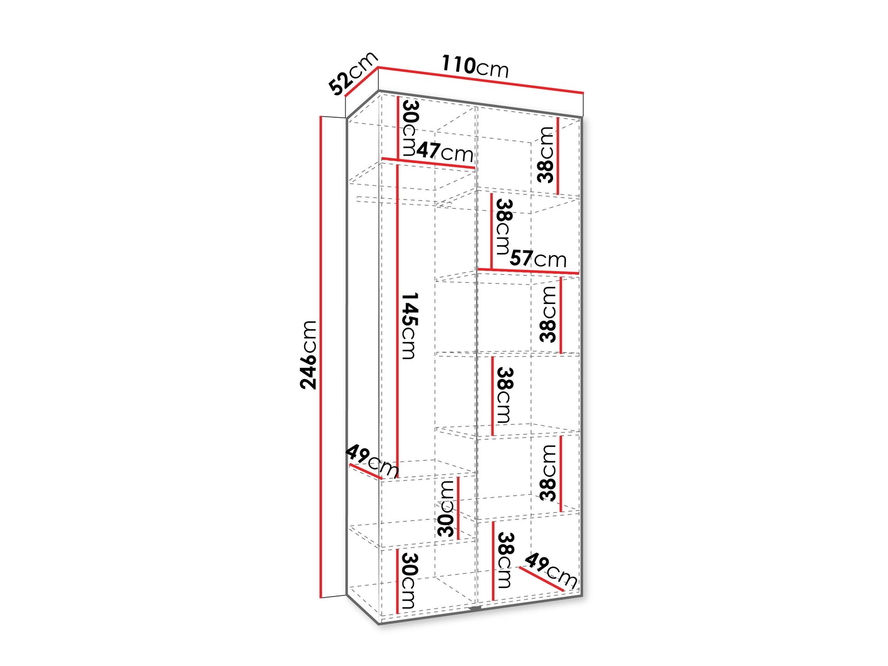 Garderobeskab Hartford 562