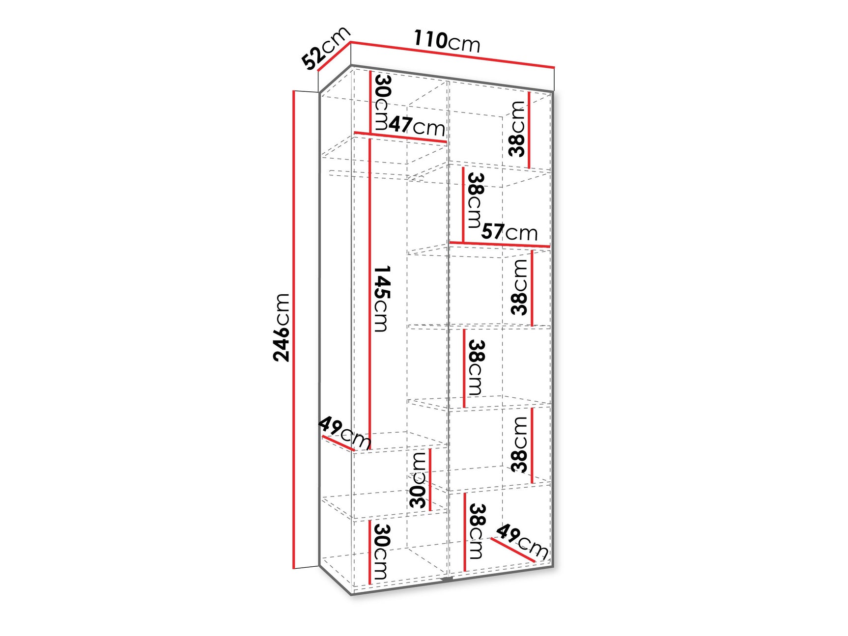 Garderobeskab Hartford 562