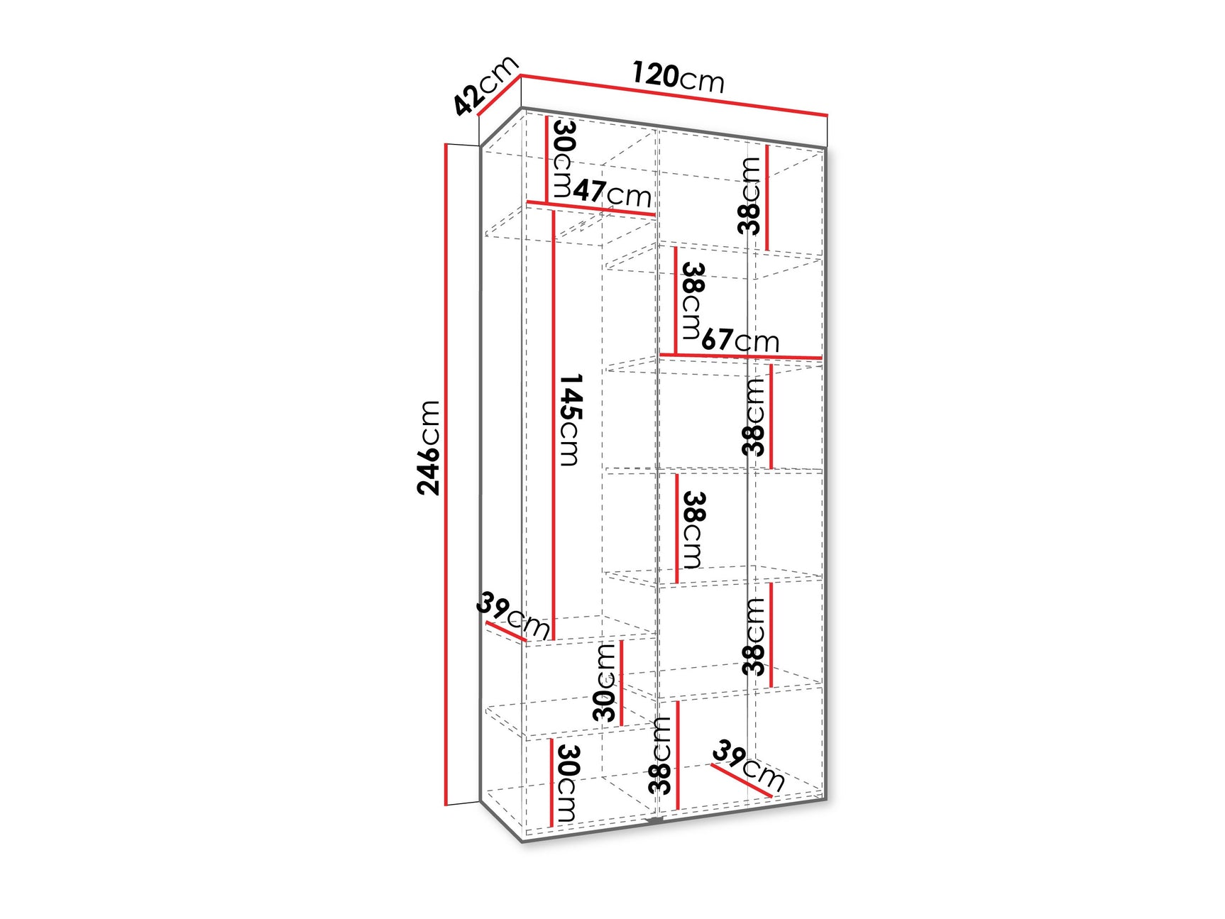 Garderobeskab Hartford 563