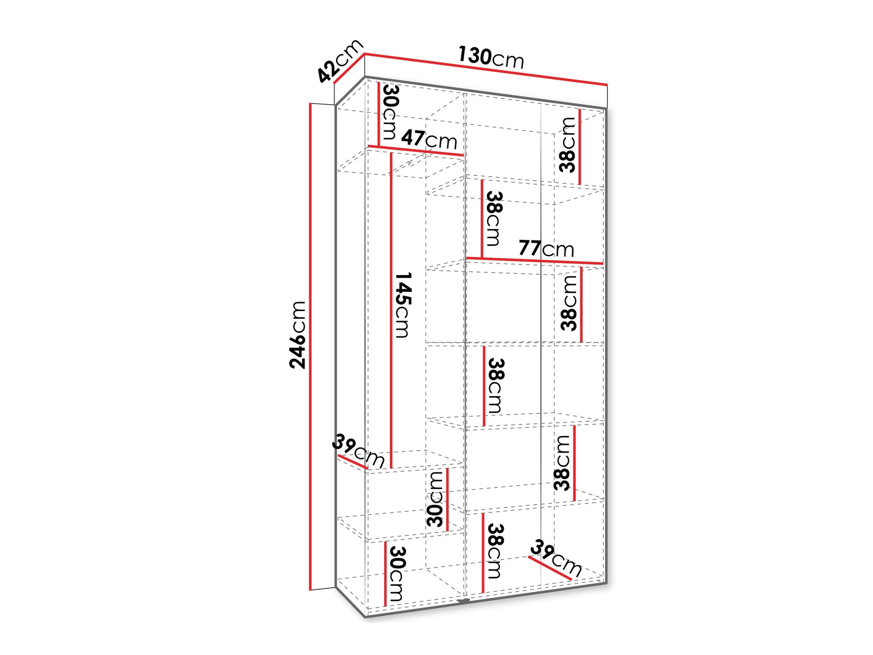 Garderobeskab Hartford 563