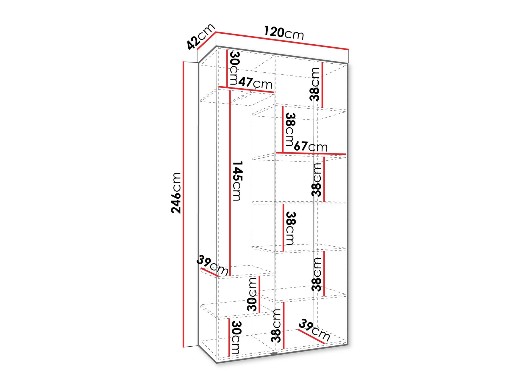 Garderobeskab Hartford 563