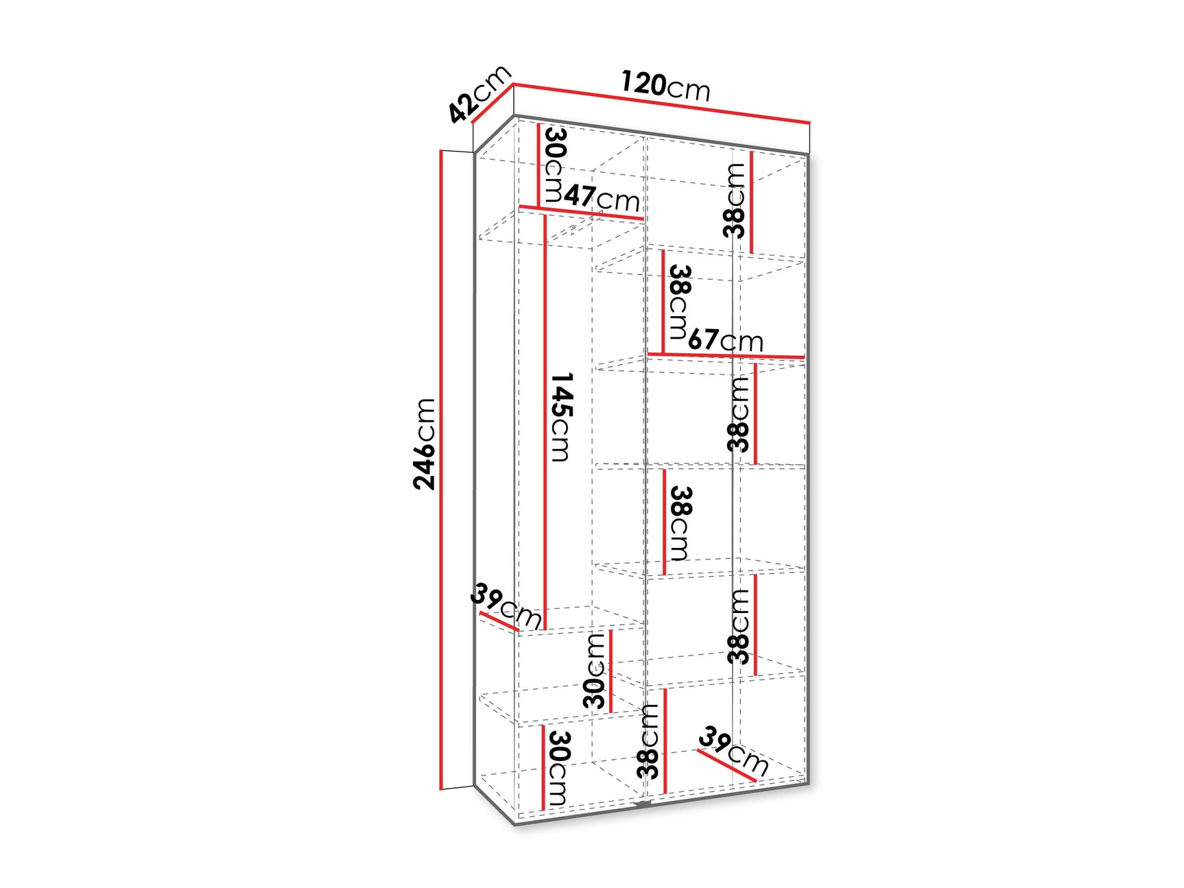 Garderobeskab Hartford 563