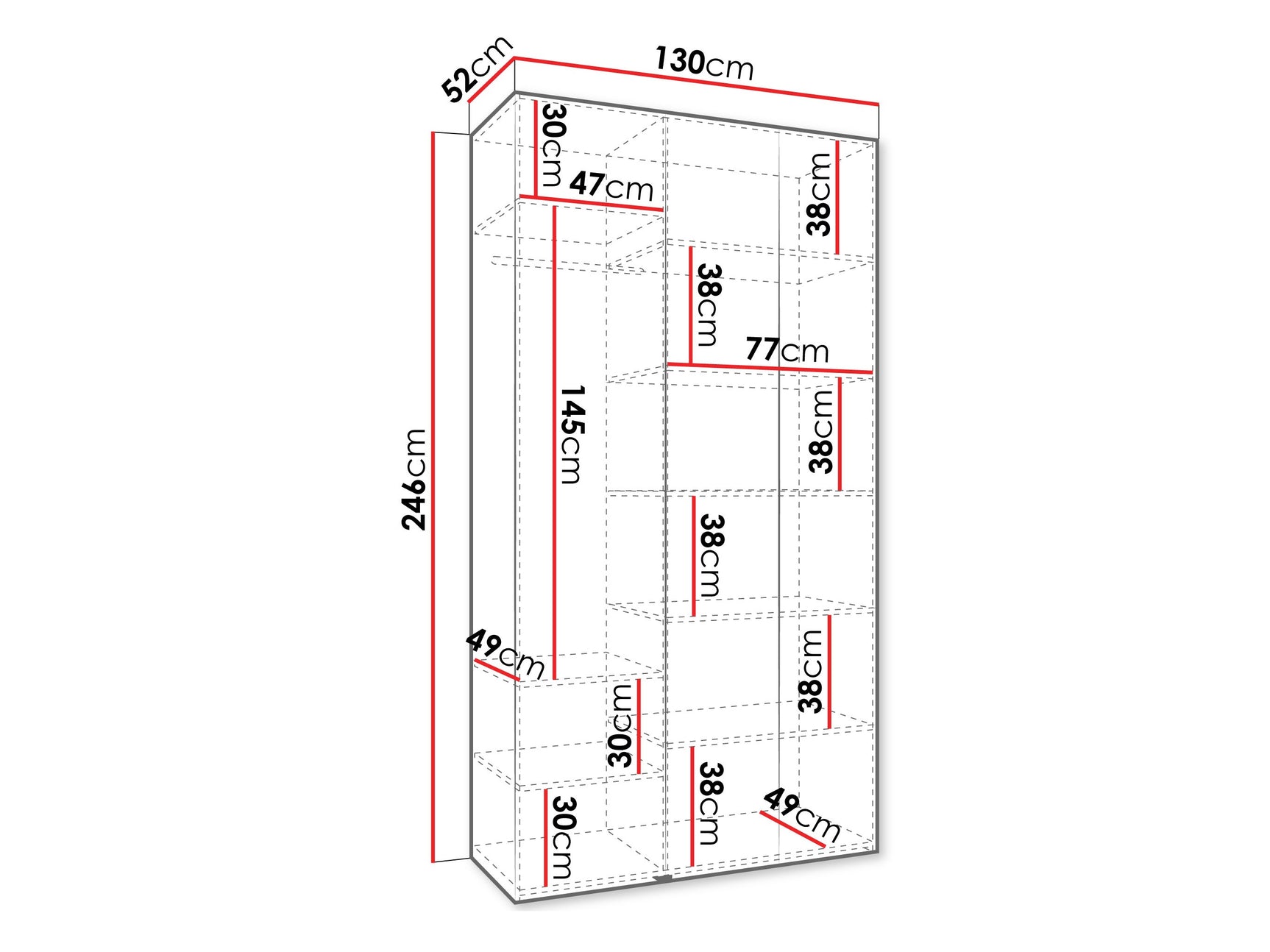 Garderobeskab Hartford 563