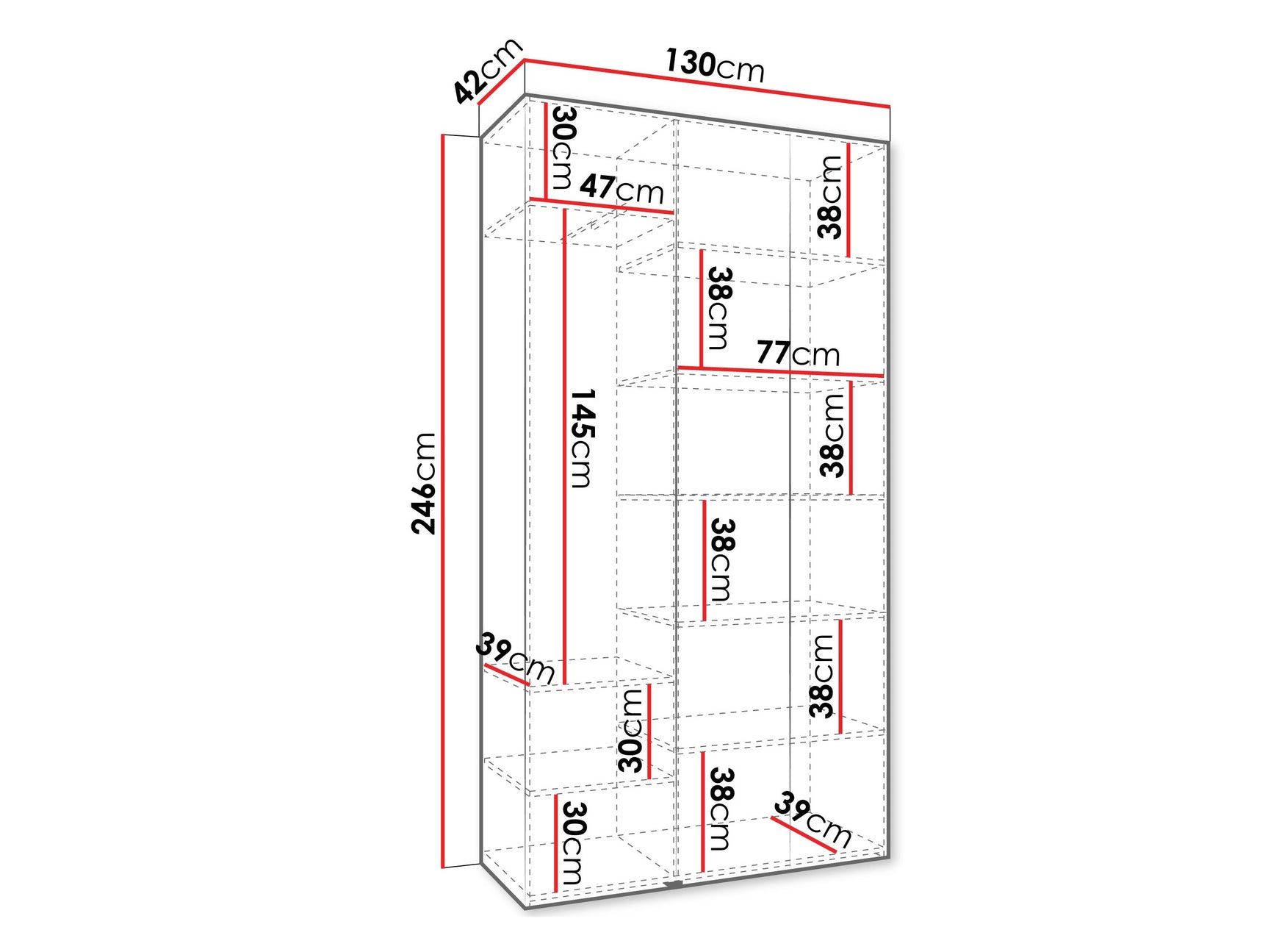 Garderobeskab Hartford 563