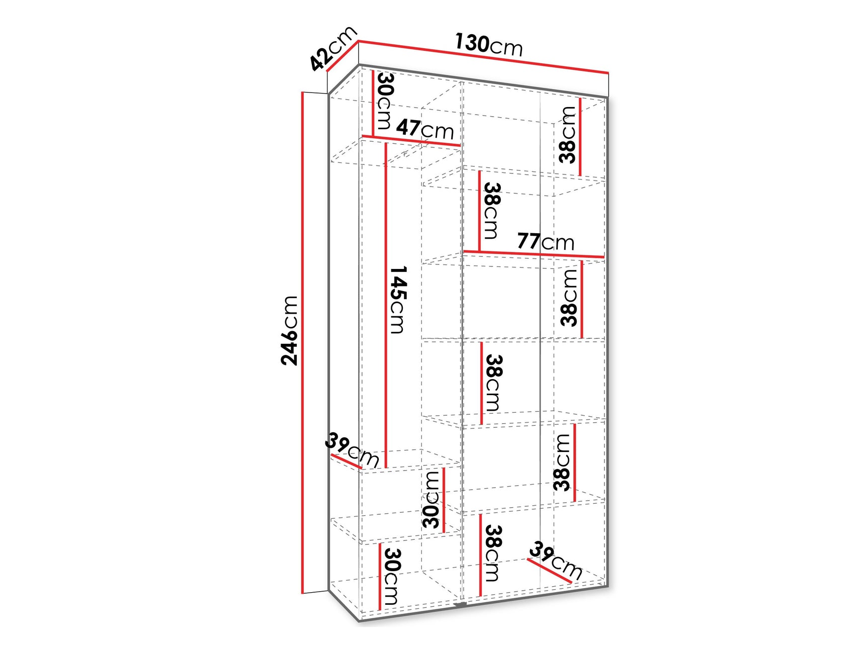 Garderobeskab Hartford 563