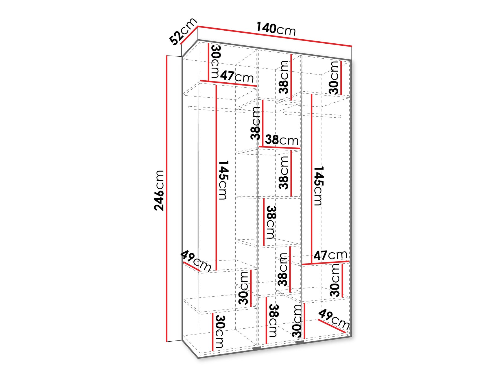 Garderobeskab Hartford 563