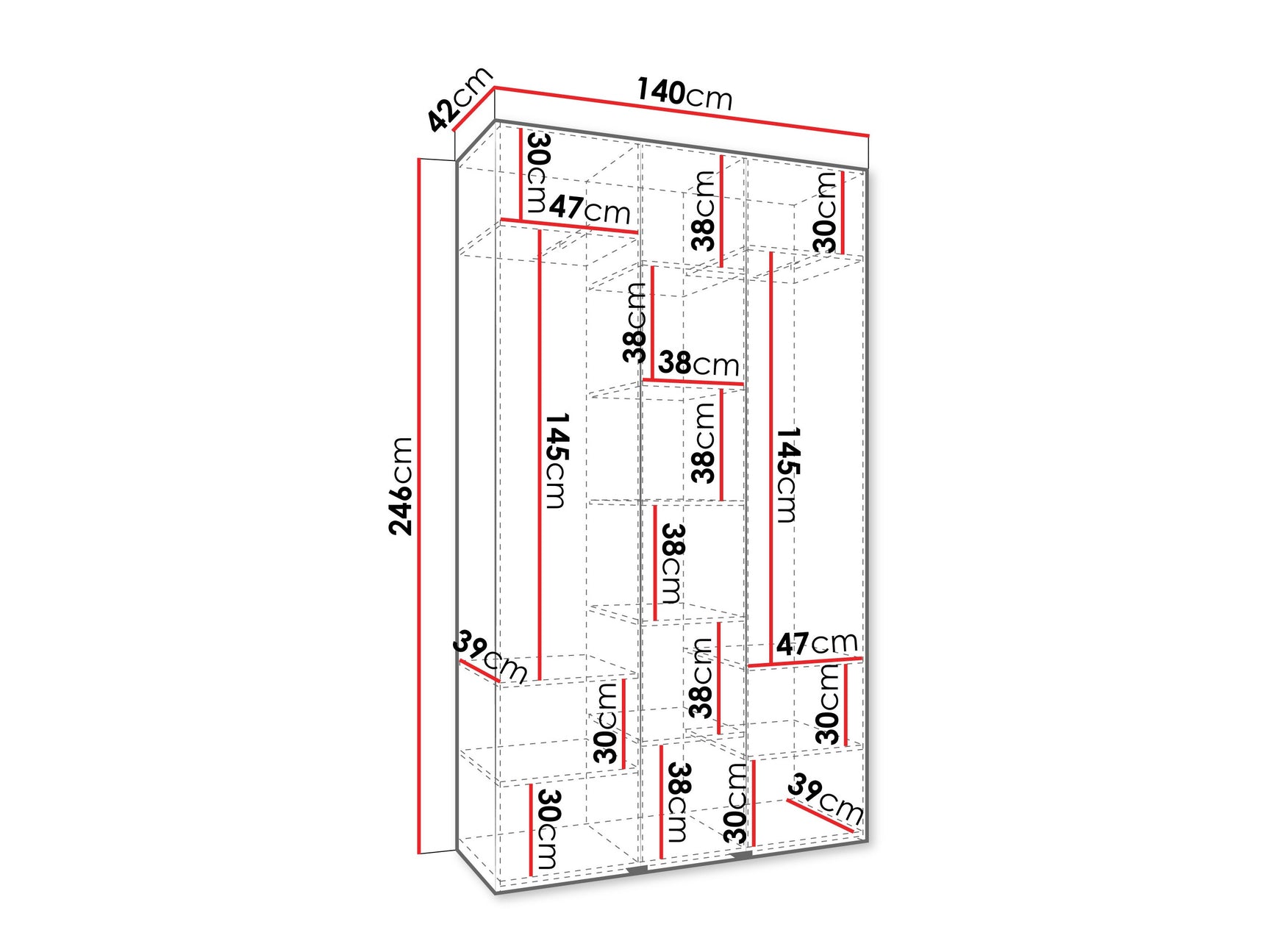 Garderobeskab Hartford 563