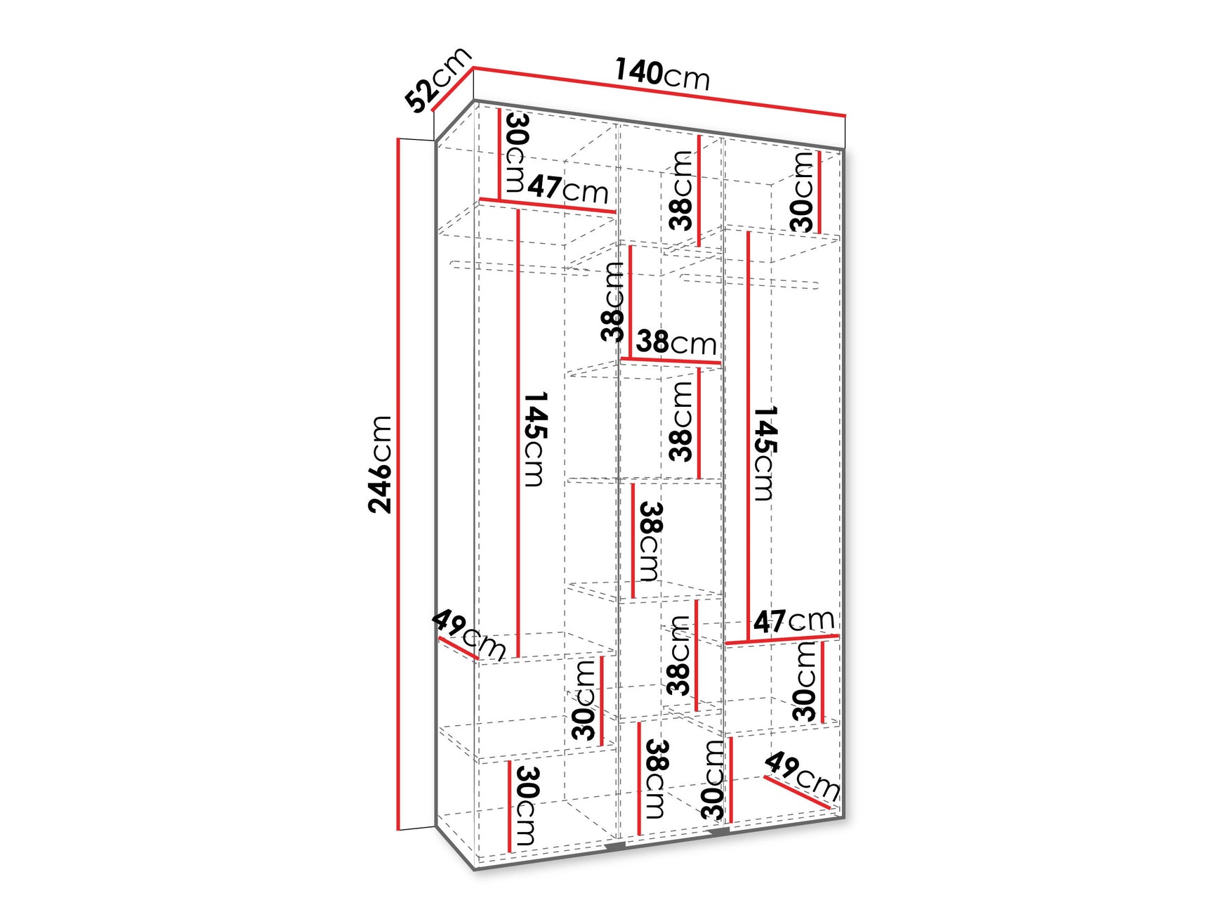 Garderobeskab Hartford 563