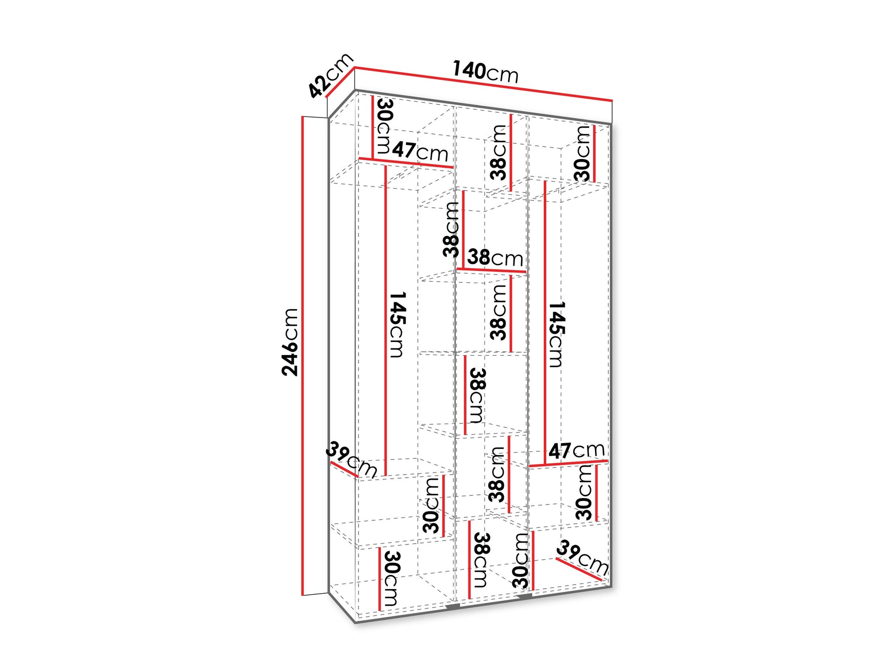 Garderobeskab Hartford 563