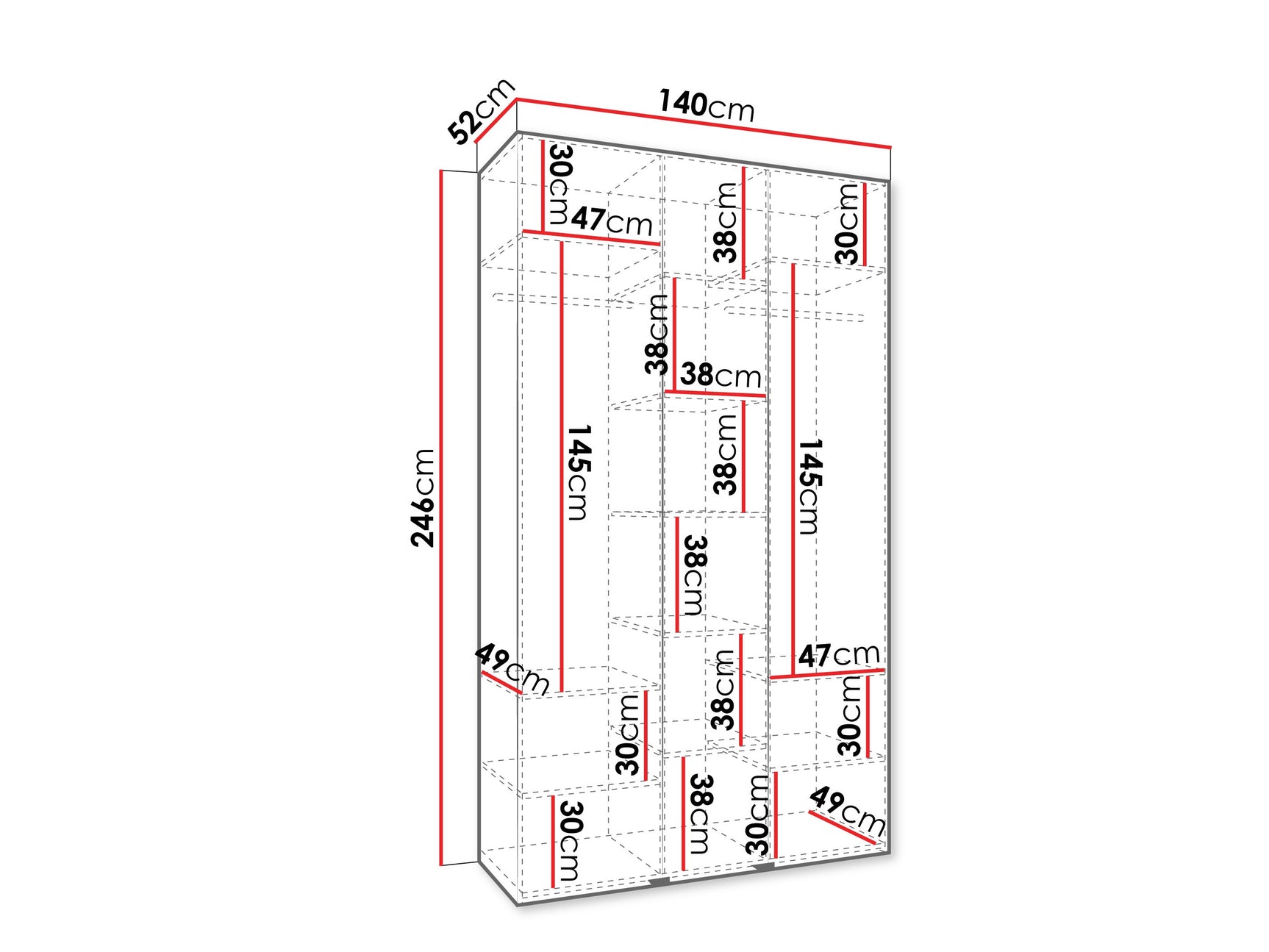 Garderobeskab Hartford 563