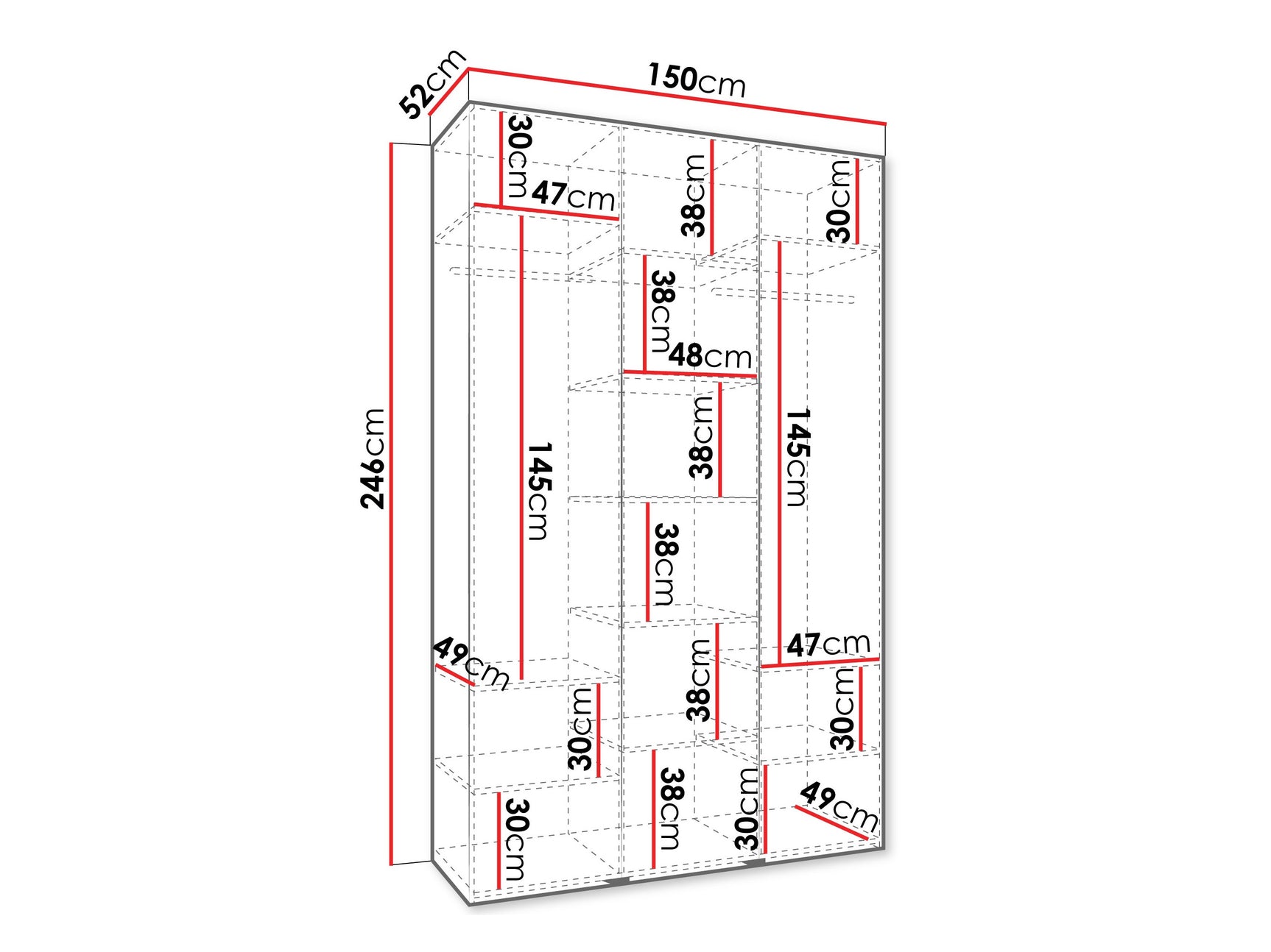 Garderobeskab Hartford 563