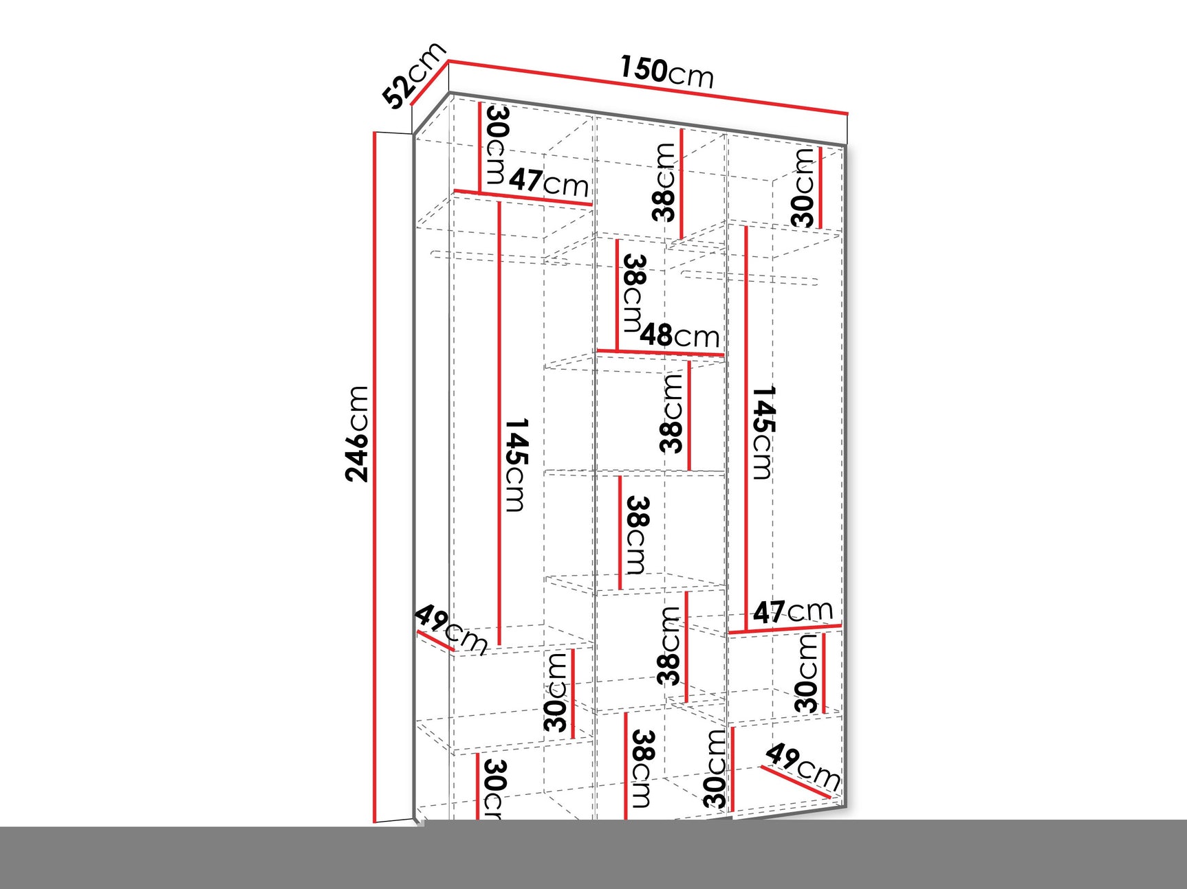 Garderobeskab Hartford 563