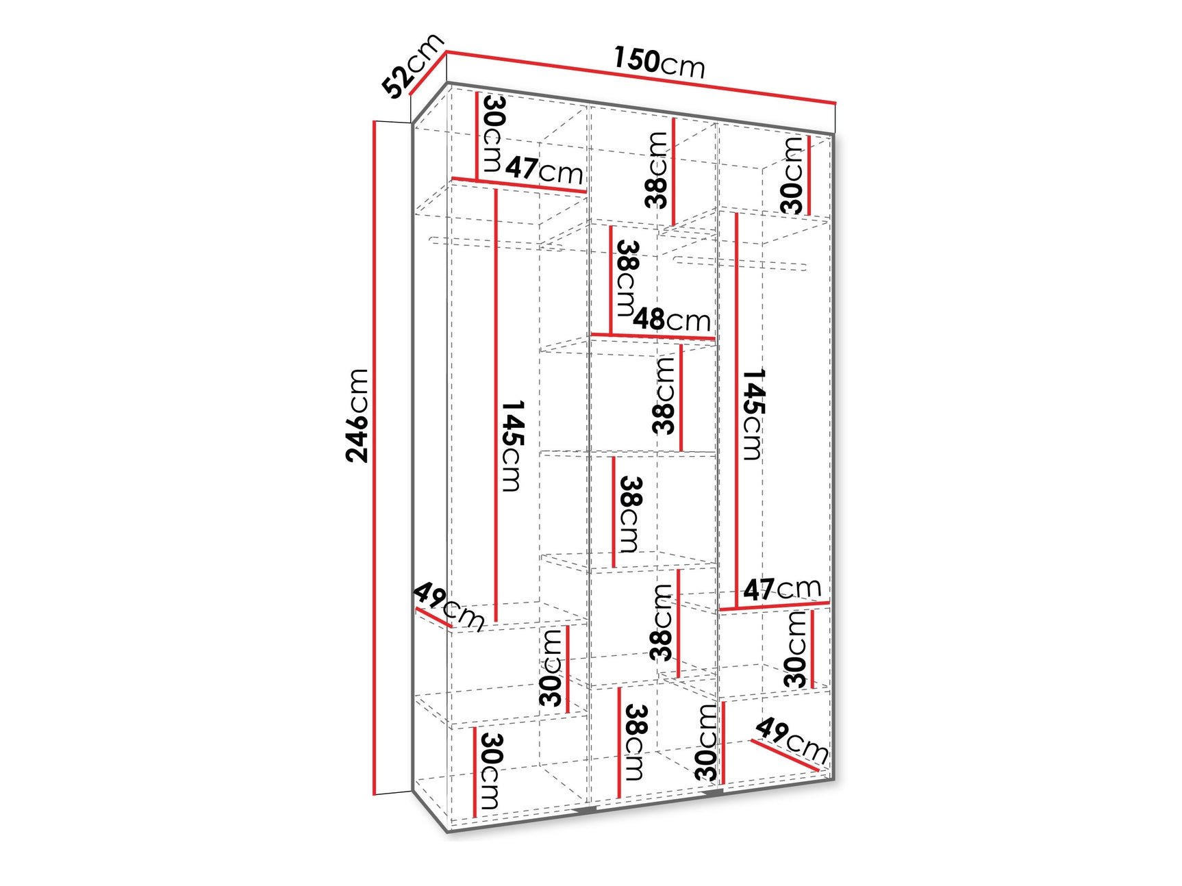 Garderobeskab Hartford 563