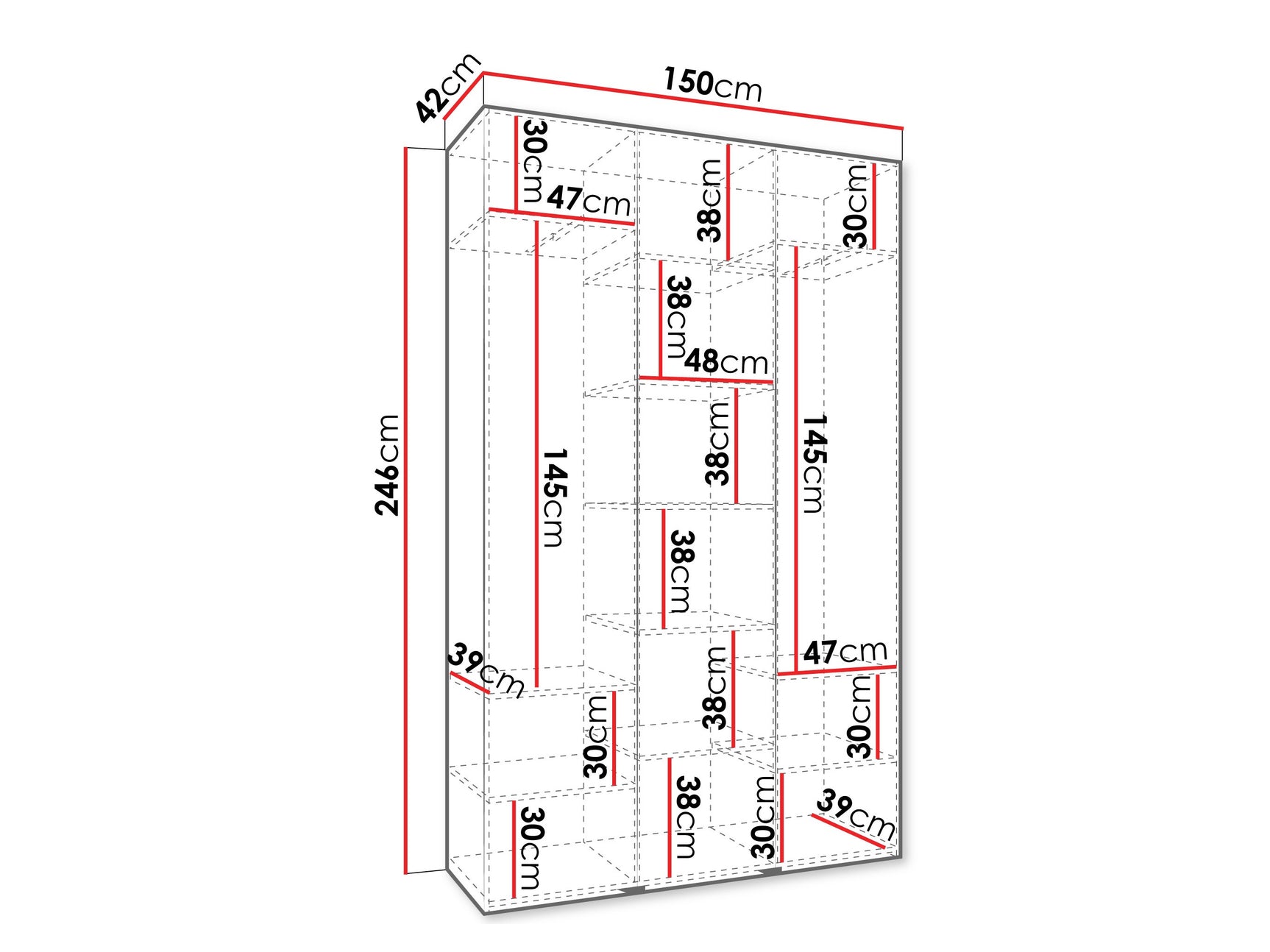Garderobeskab Hartford 563