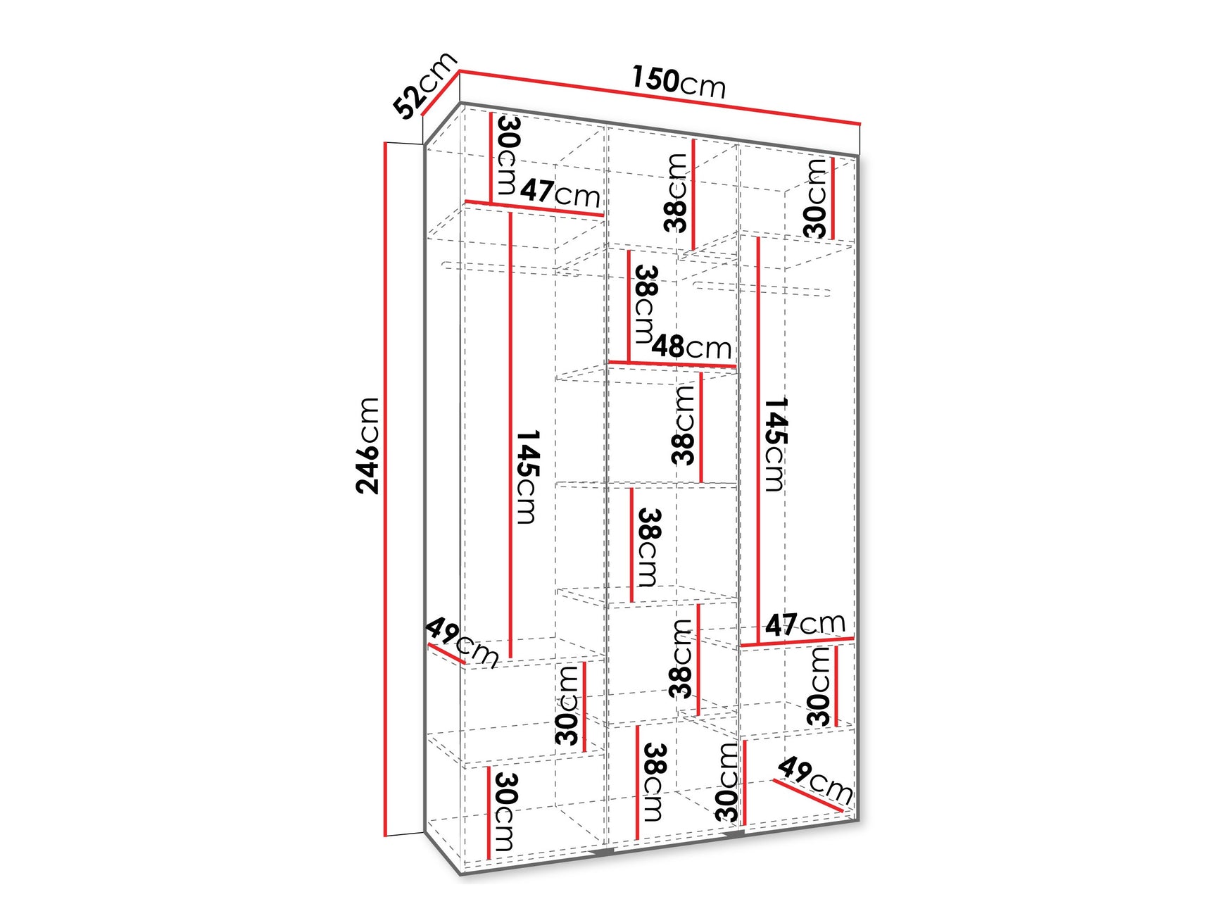 Garderobeskab Hartford 563