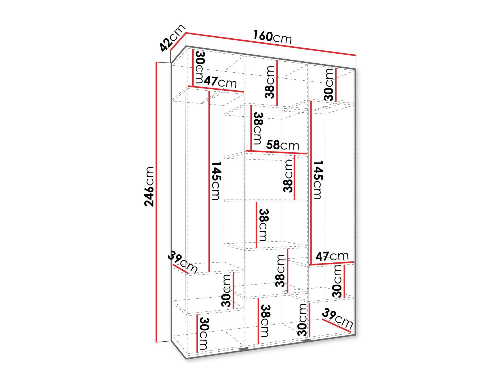 Garderobeskab Hartford 563