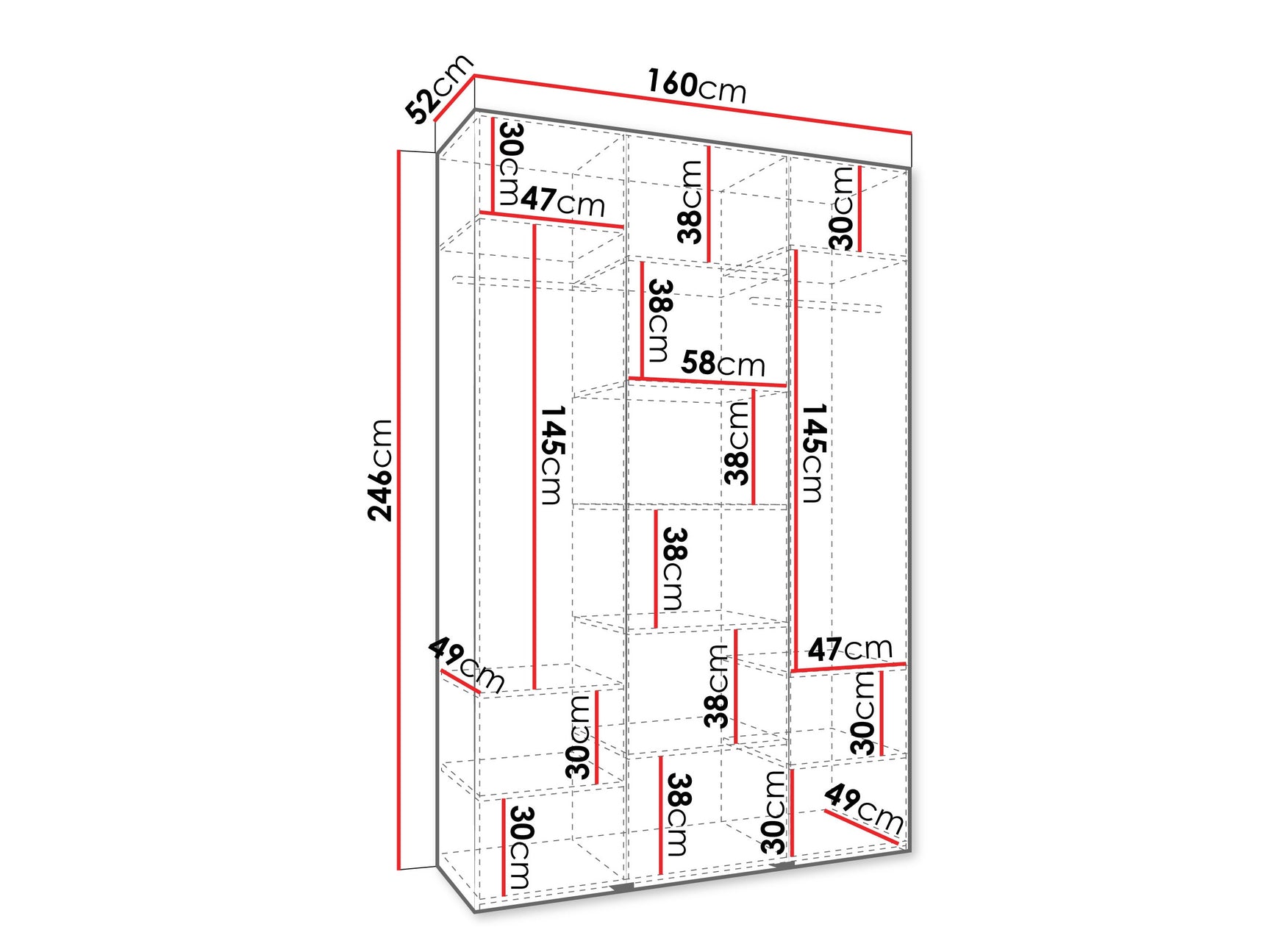 Garderobeskab Hartford 563