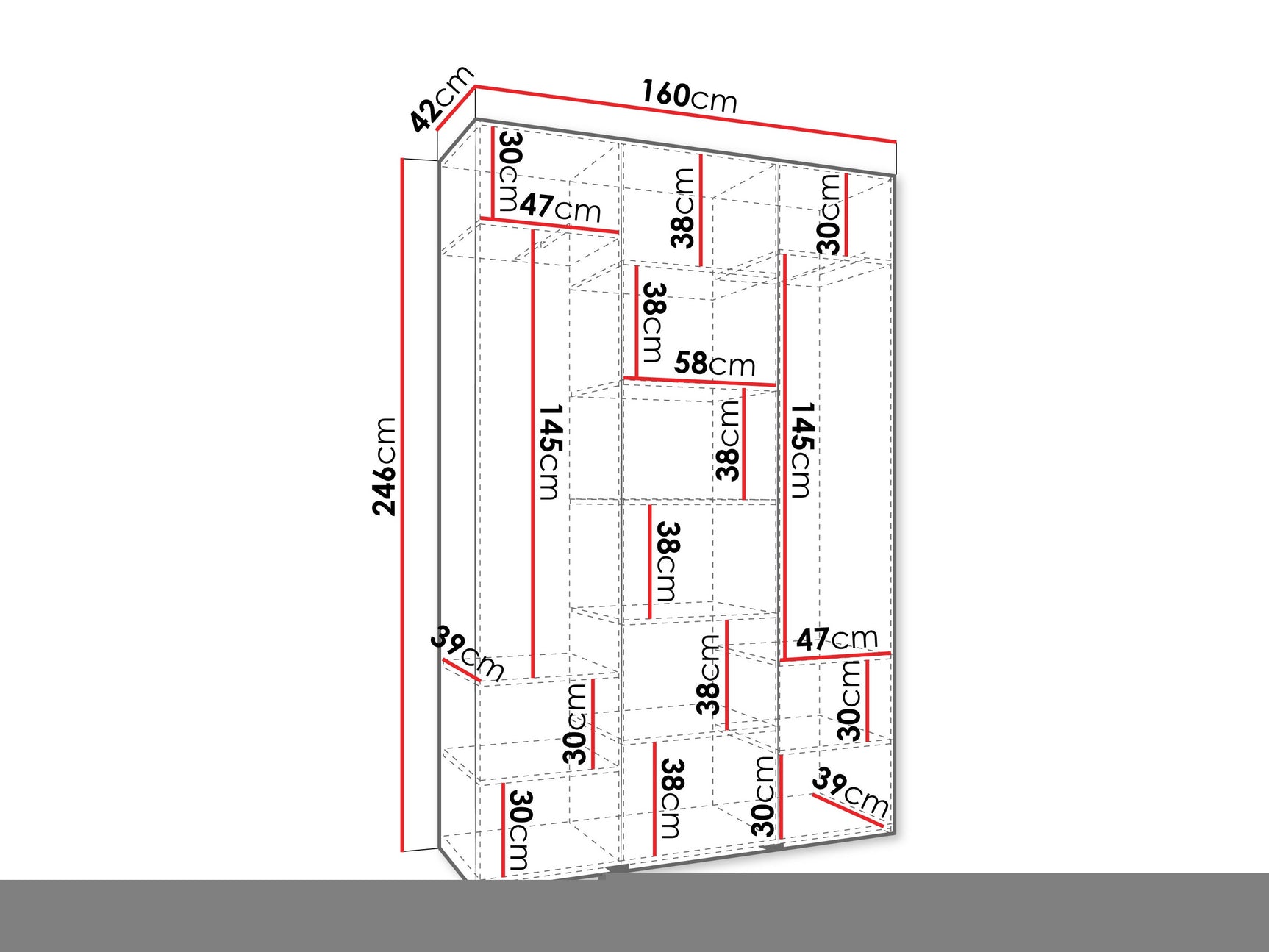 Garderobeskab Hartford 563