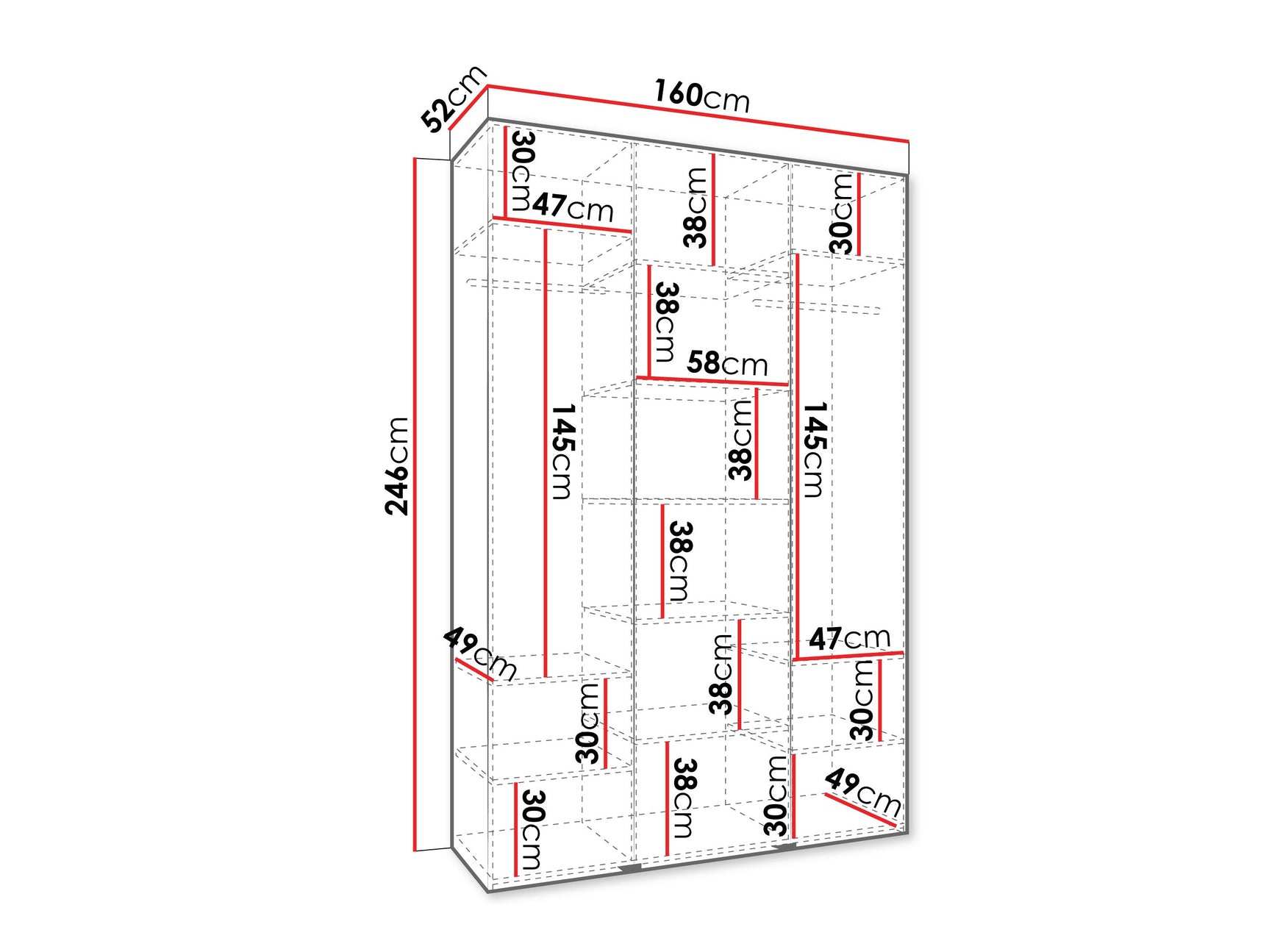 Garderobeskab Hartford 563