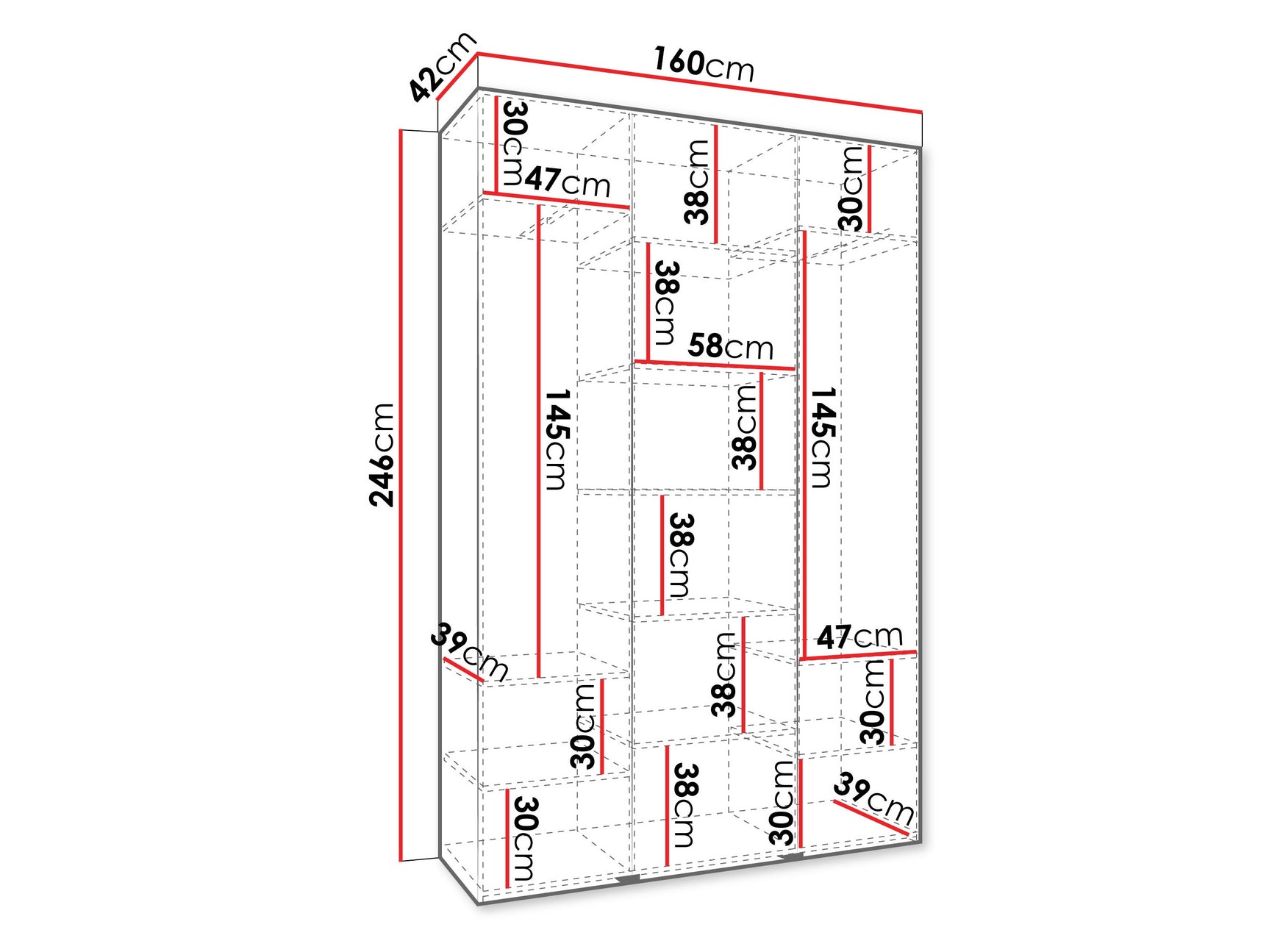 Garderobeskab Hartford 563