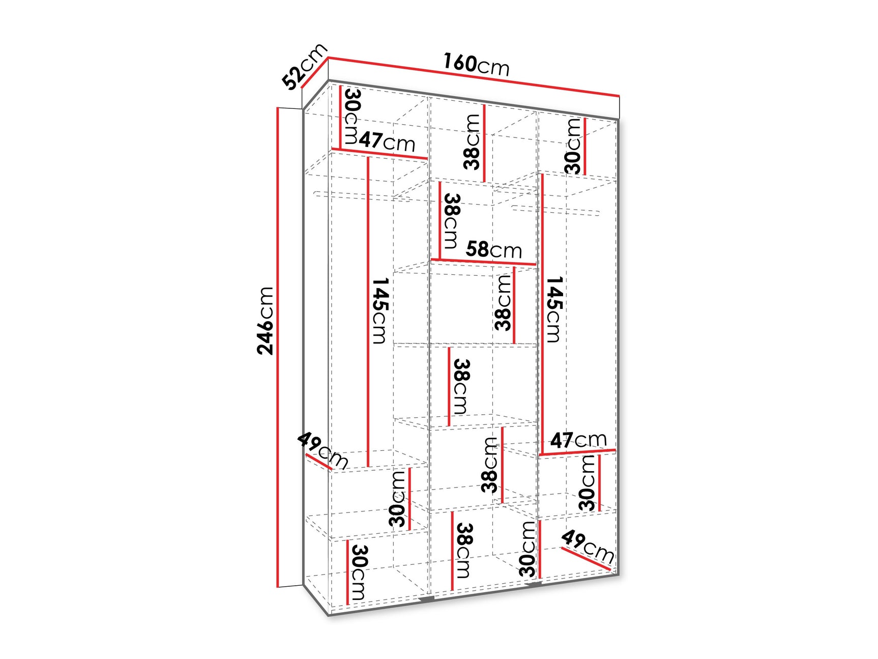 Garderobeskab Hartford 563