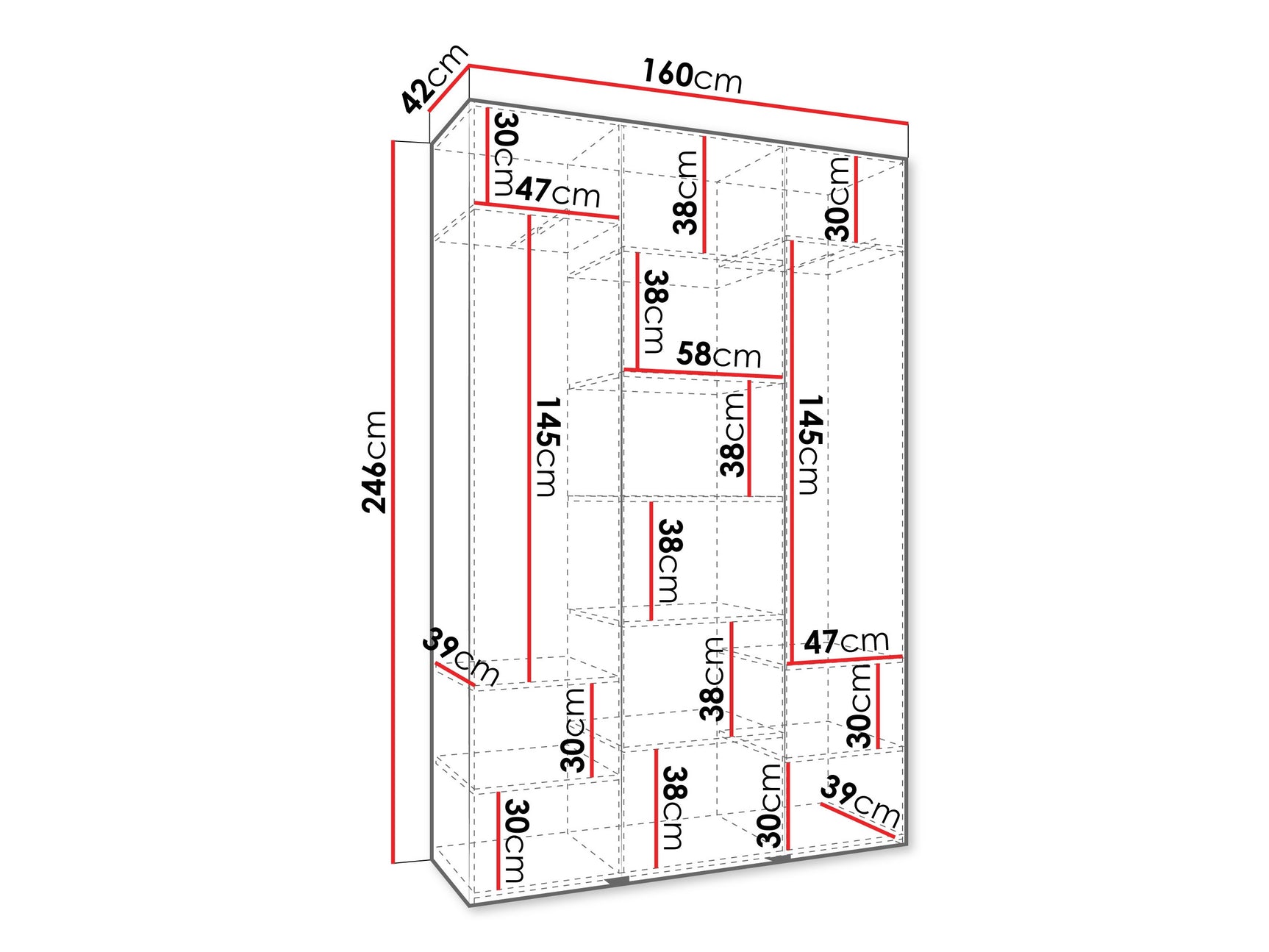 Garderobeskab Hartford 563