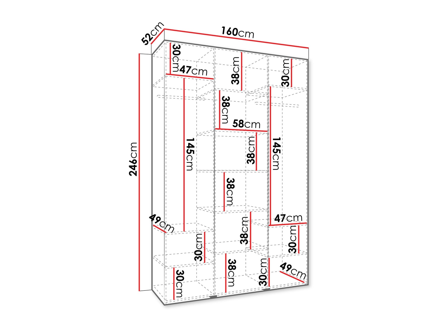 Garderobeskab Hartford 563