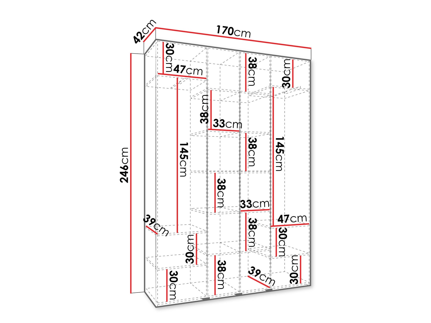 Garderobeskab Hartford 564
