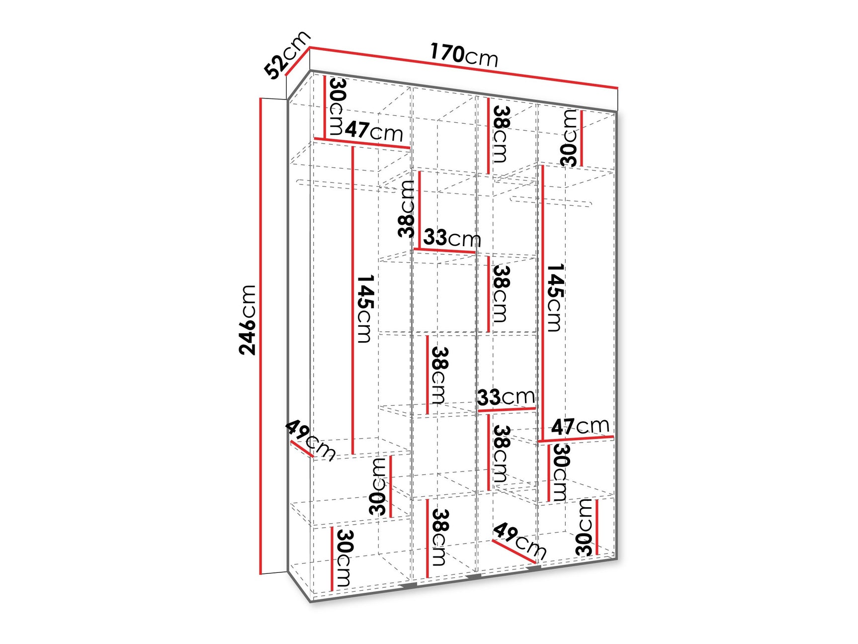 Garderobeskab Hartford 564