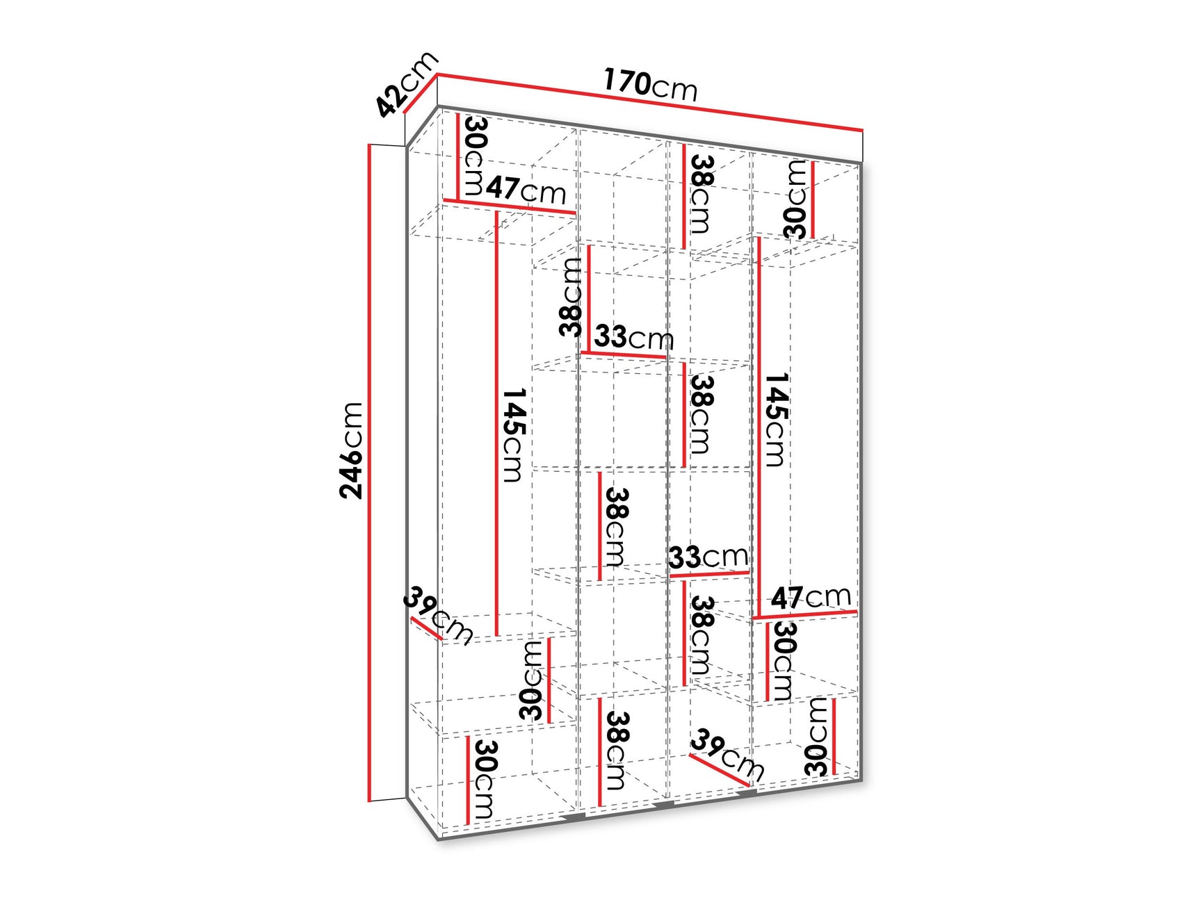 Garderobeskab Hartford 564