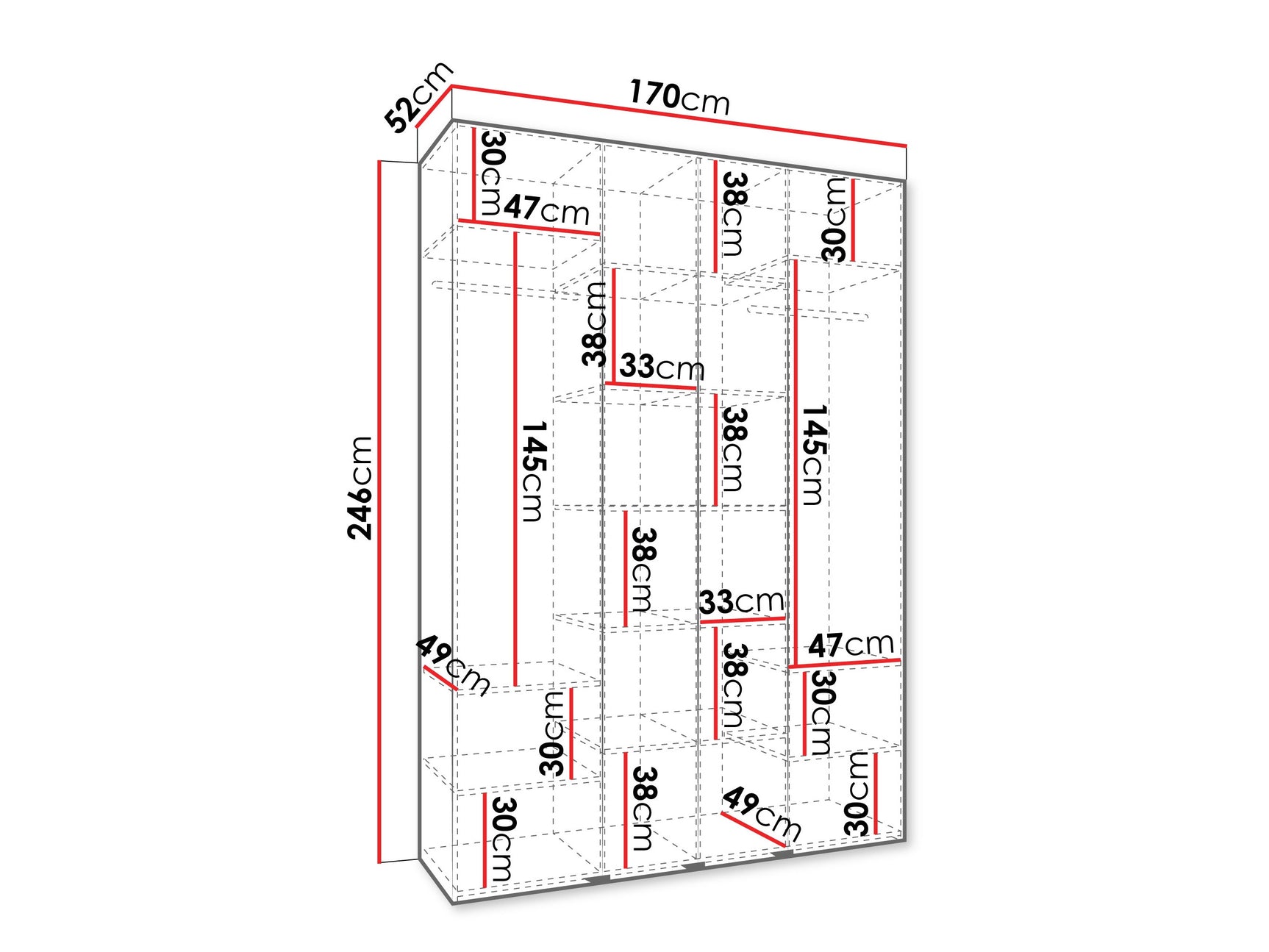 Garderobeskab Hartford 564