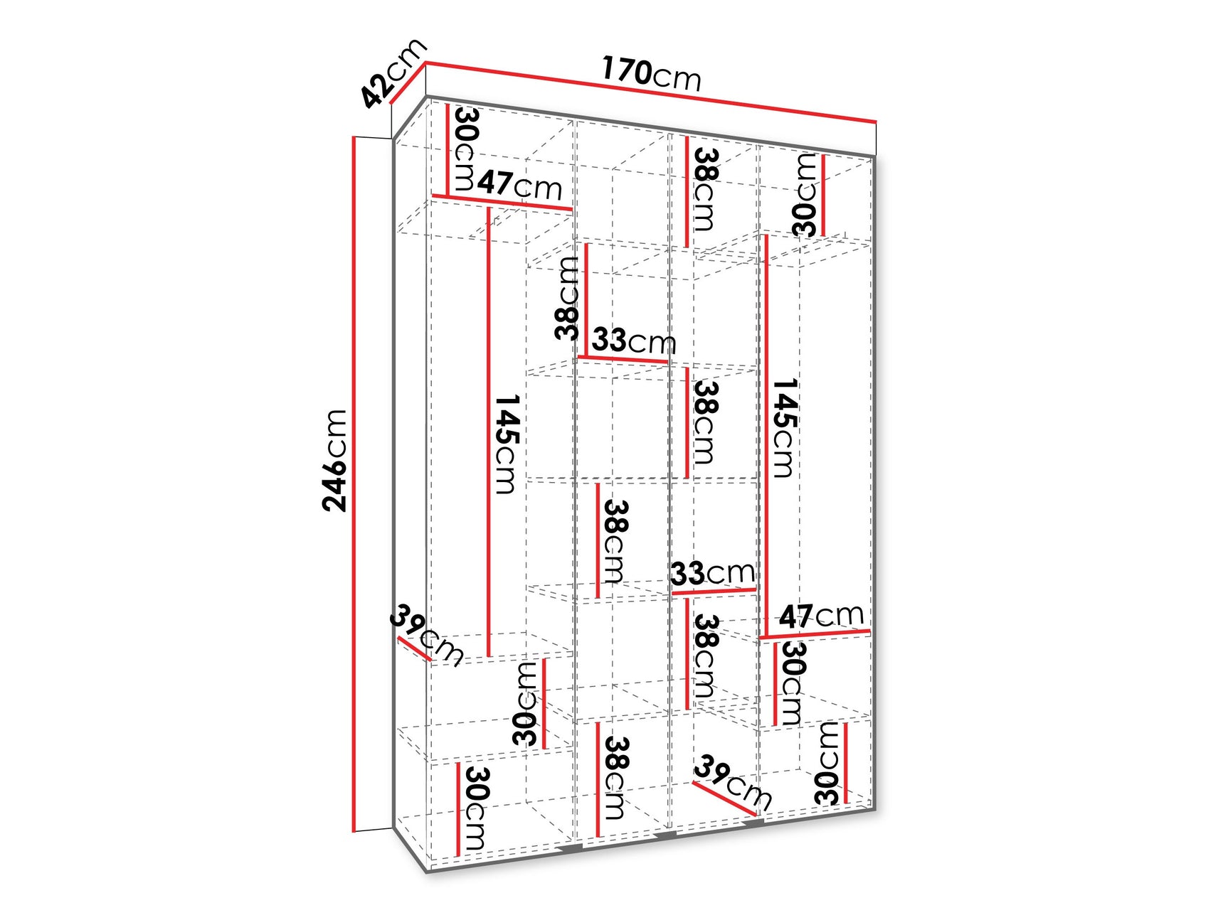 Garderobeskab Hartford 564
