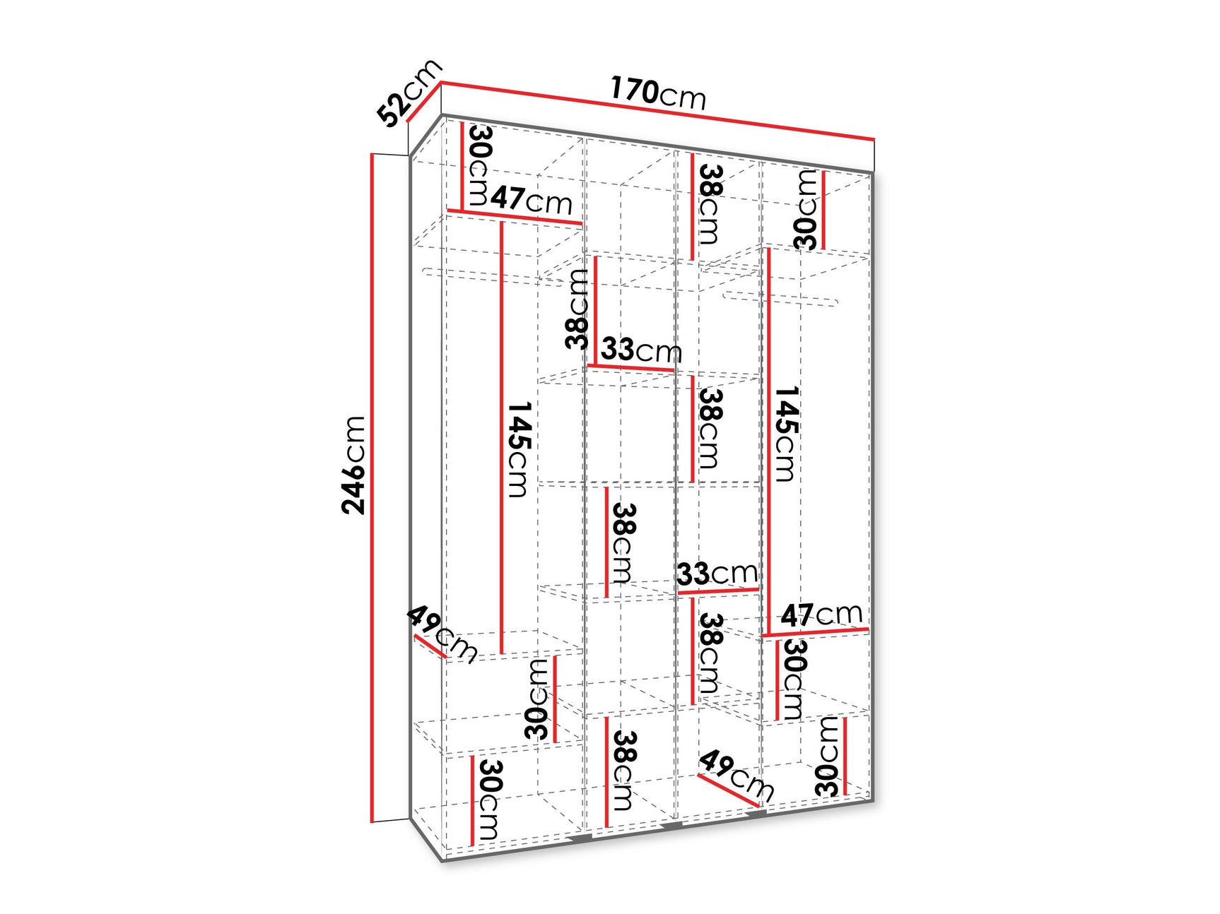 Garderobeskab Hartford 564