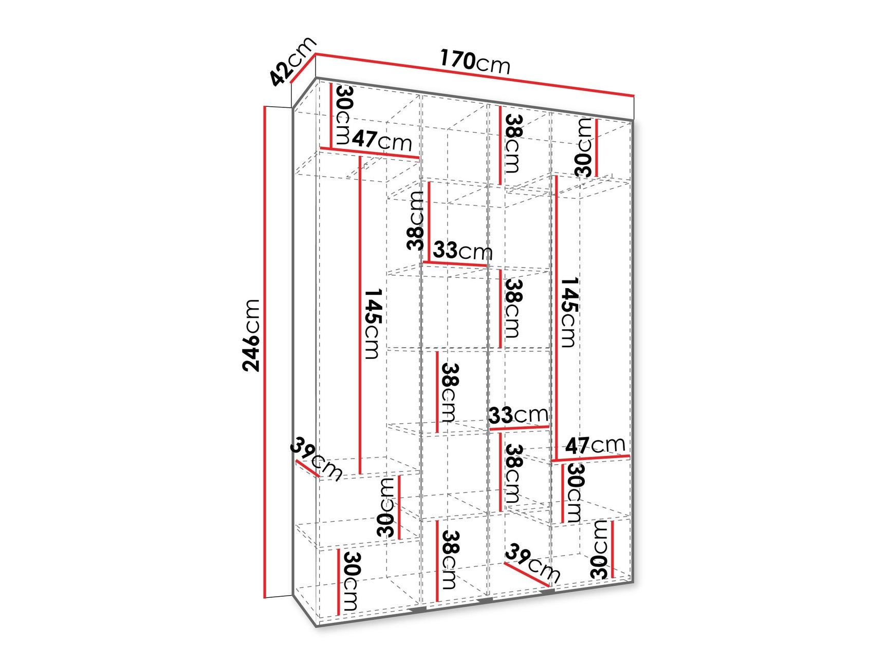 Garderobeskab Hartford 564