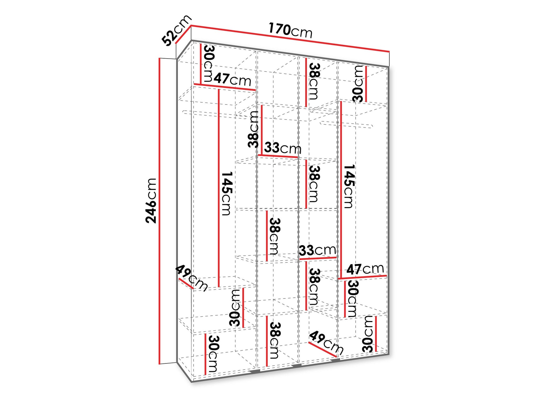 Garderobeskab Hartford 564
