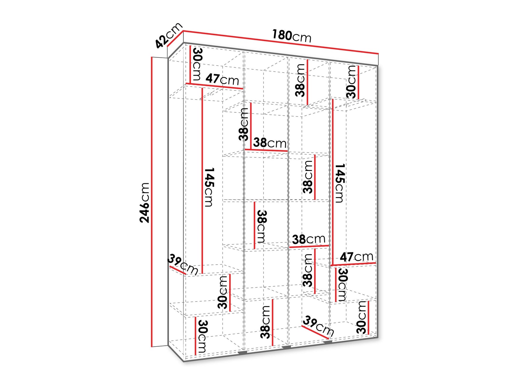 Garderobeskab Hartford 564