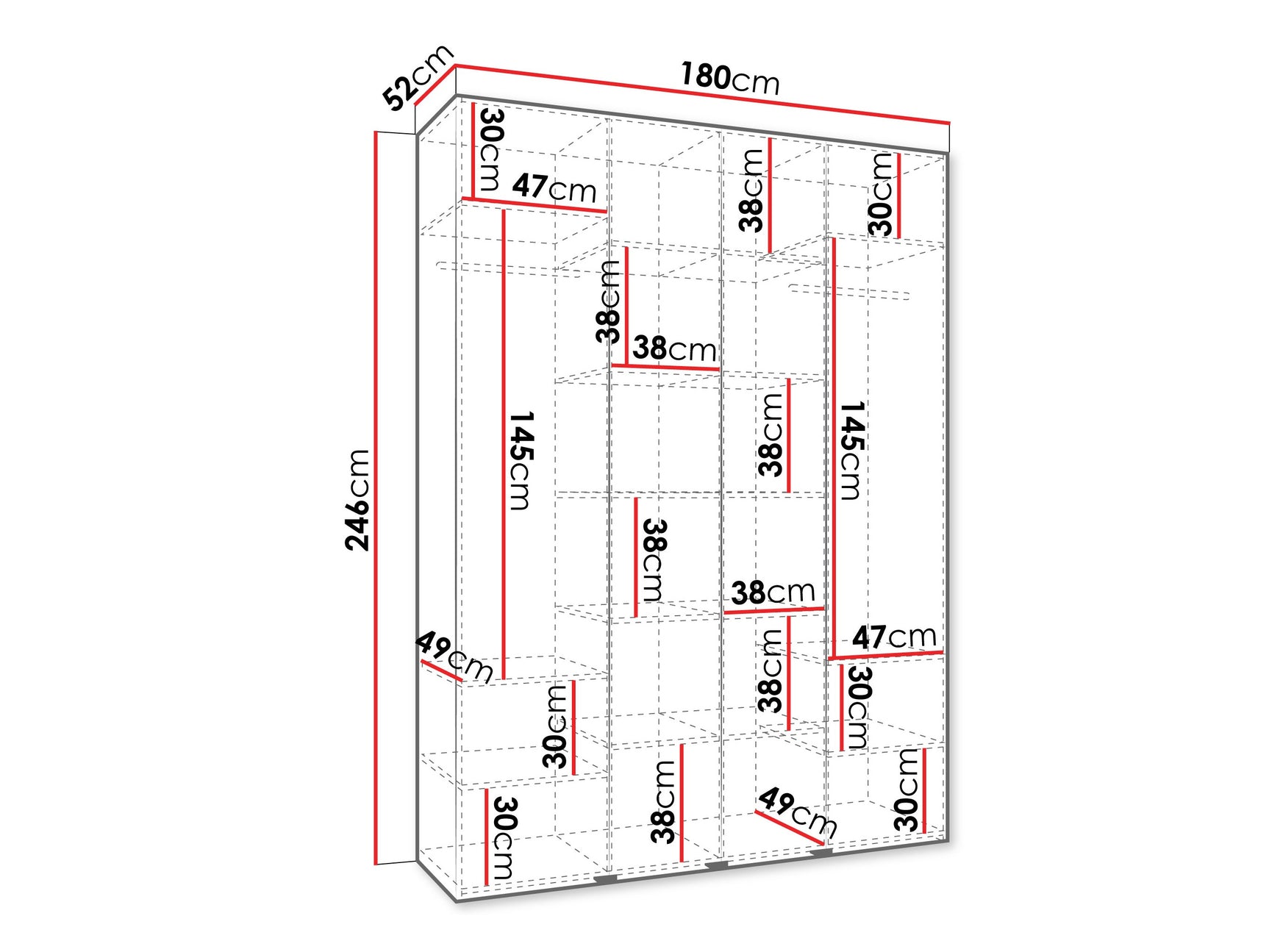 Garderobeskab Hartford 564