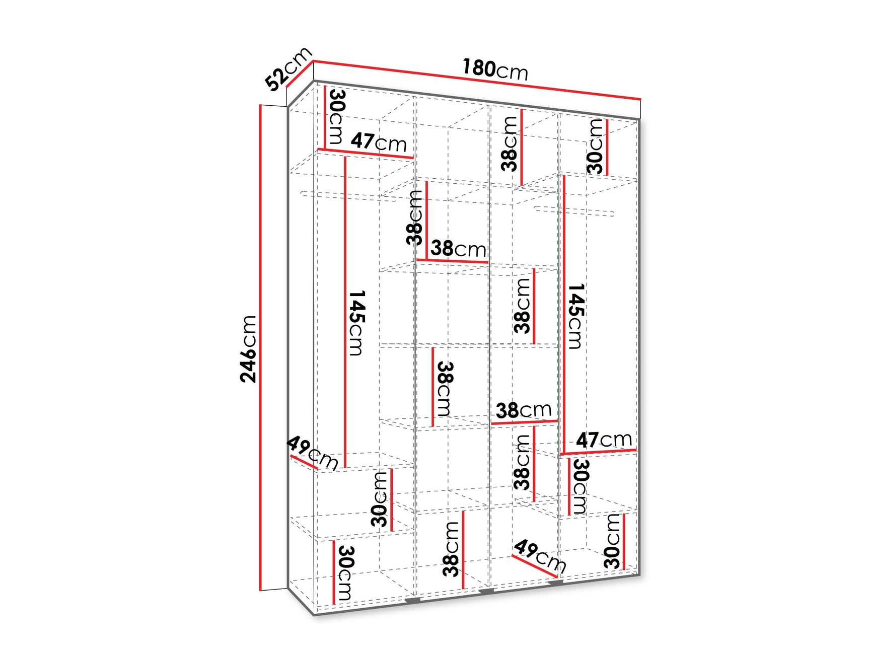 Garderobeskab Hartford 564
