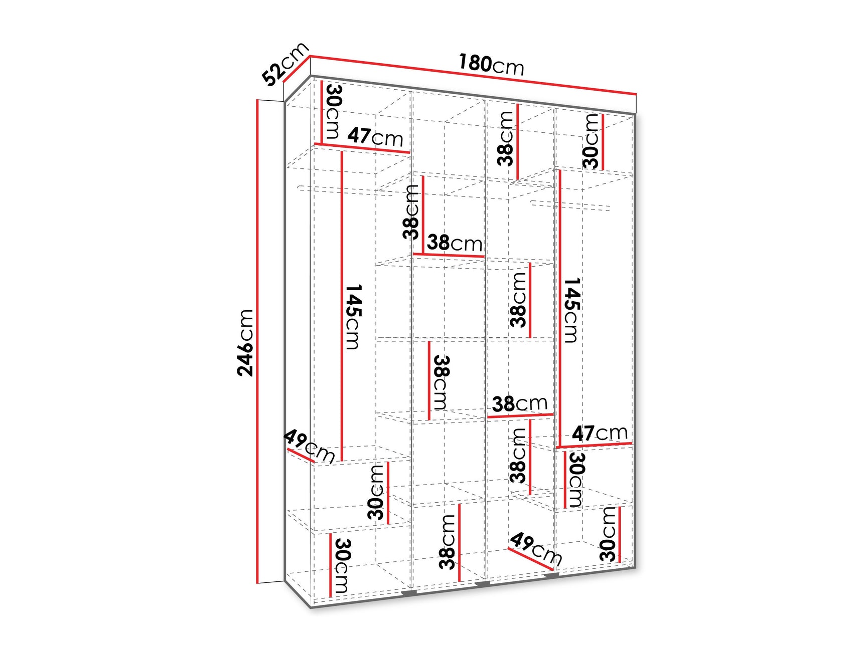 Garderobeskab Hartford 564