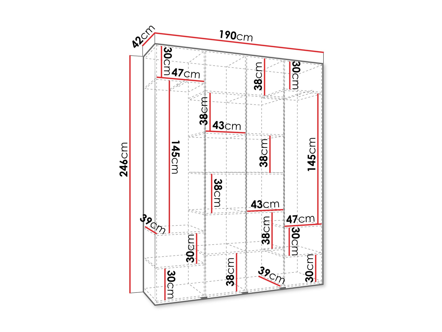 Garderobeskab Hartford 564
